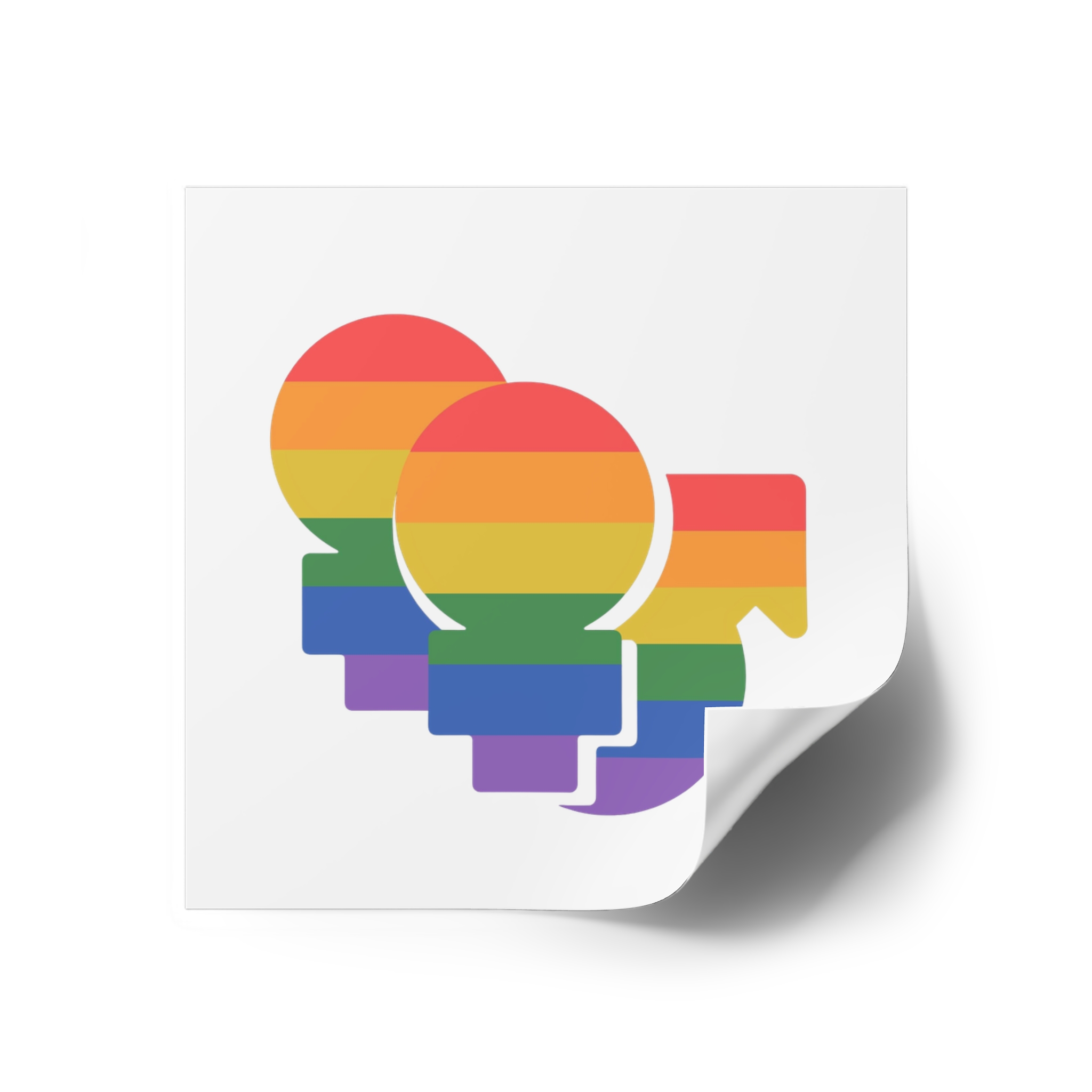 Lgbt Icon Isolated Black Background Diversity Human Right Concept Lgbt Community Vector Flat Illustration Poster Card Banner Laminate Stickers Square - Image 26