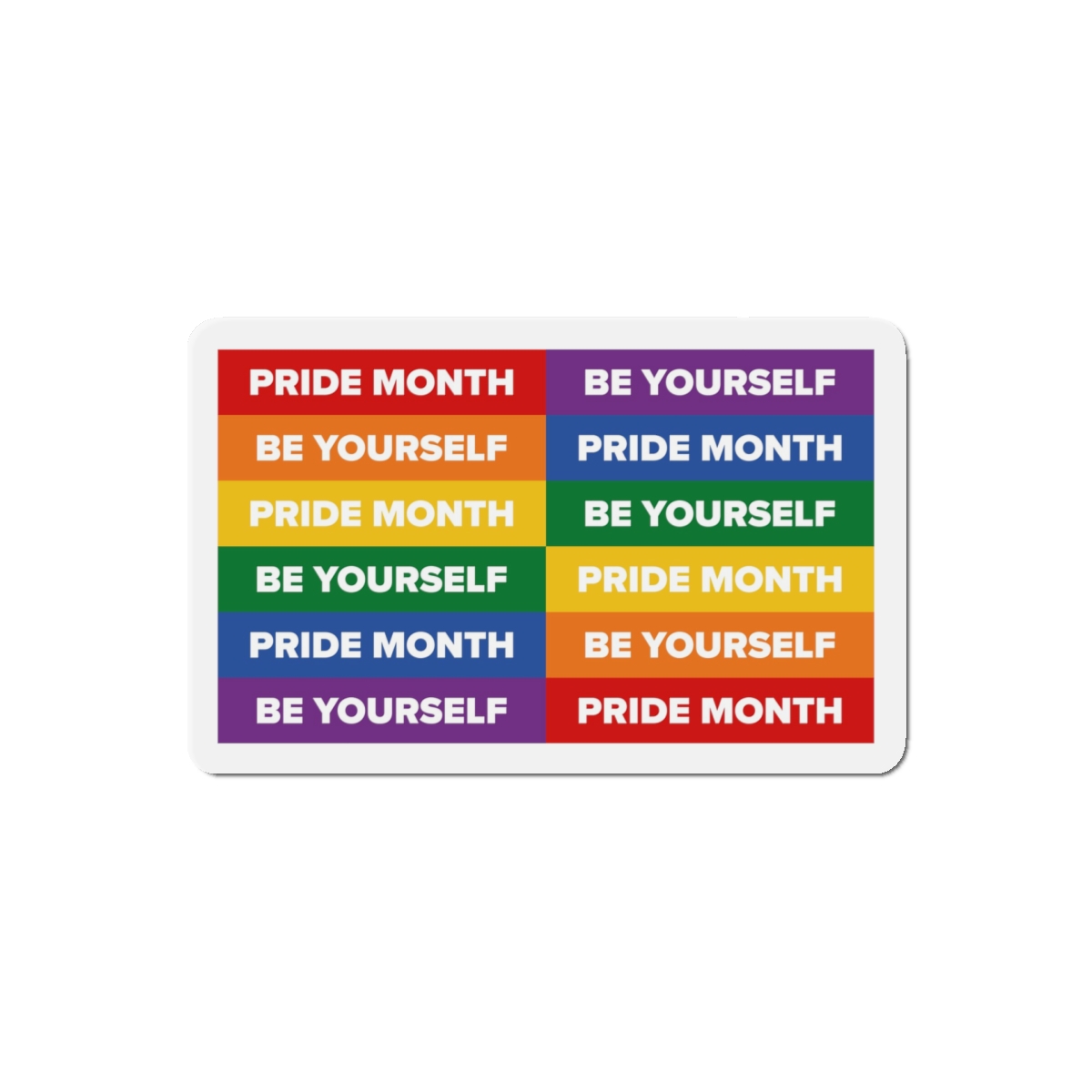 Lesbian Pride Design 33F9F4 Die Cut Magnets - Image 10
