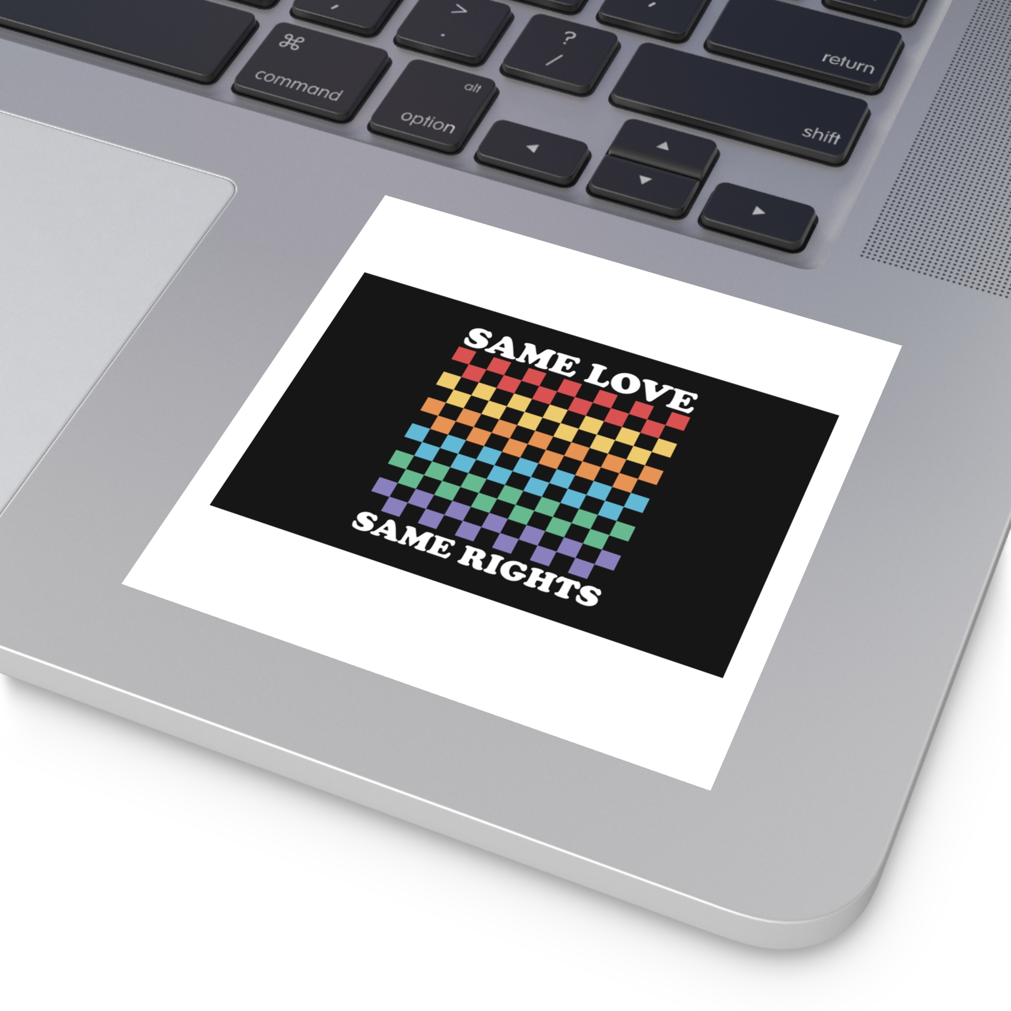 Pride Lgbt Gay Typography T Shirt Design Laminate Stickers Square - Image 71