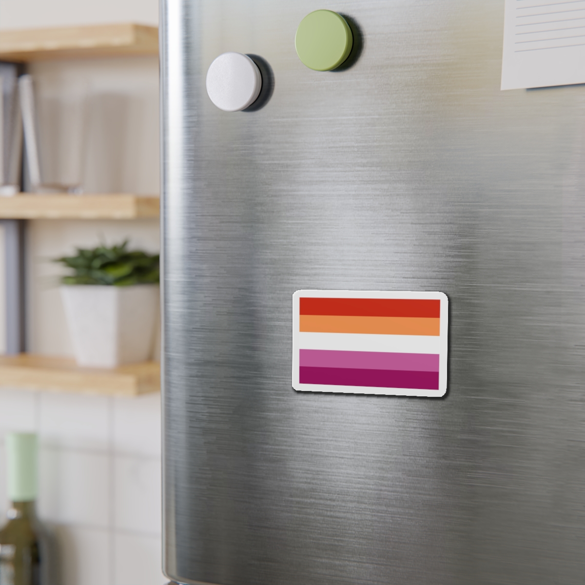 Lesbian Flag Die Cut Magnets - Image 6