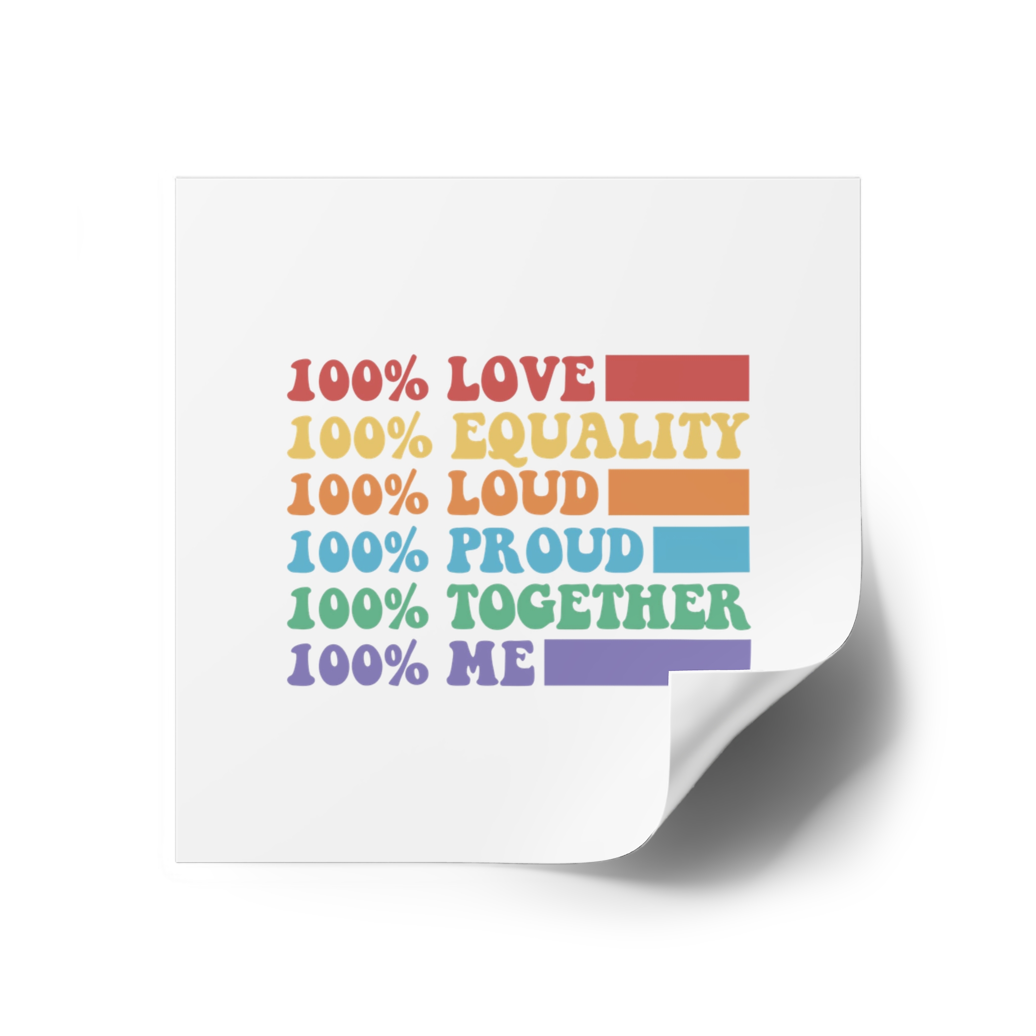 Pride Lgbt Gay Typography T Shirt Design Laminate Stickers Square - Image 26