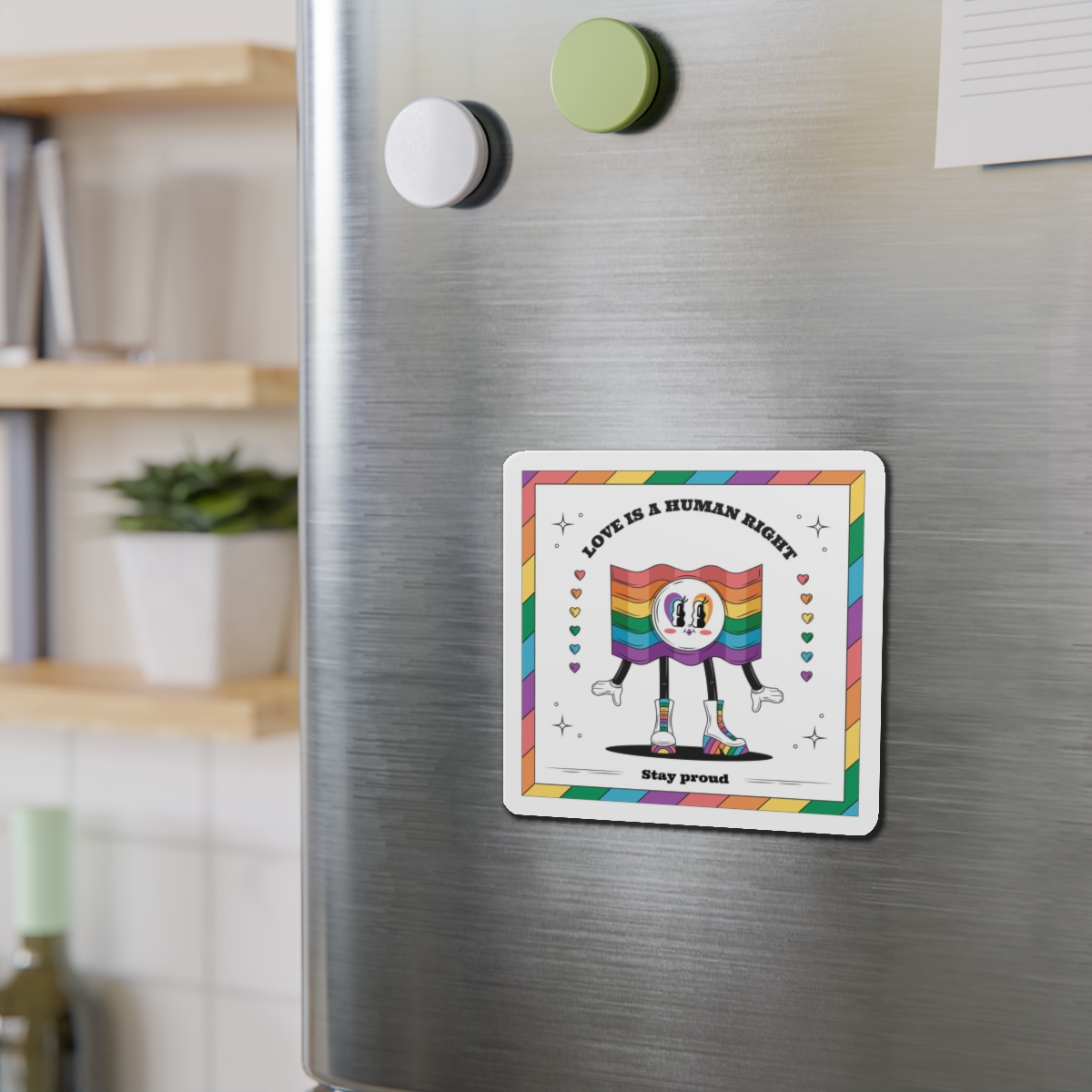 Hand Drawn Illustration Pride Month Celebration(5) Die Cut Magnets - Image 9