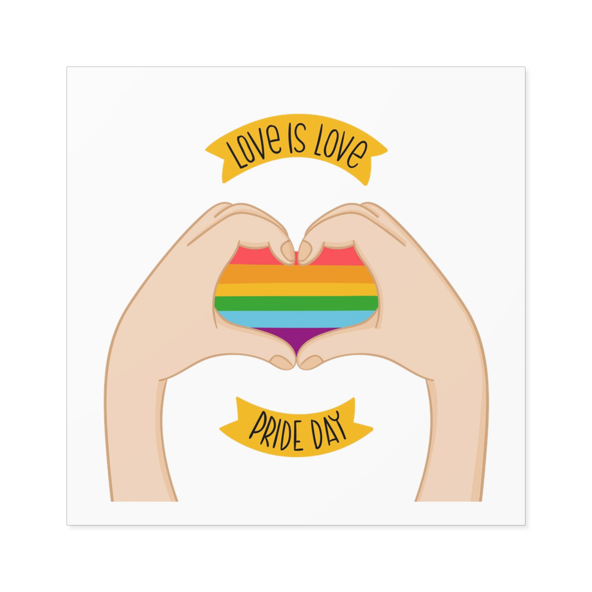 Pride Day Concept(1) Laminate Stickers Square - Image 25