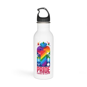Colorful Poster Rainbow Stainless Steel Water Bottle