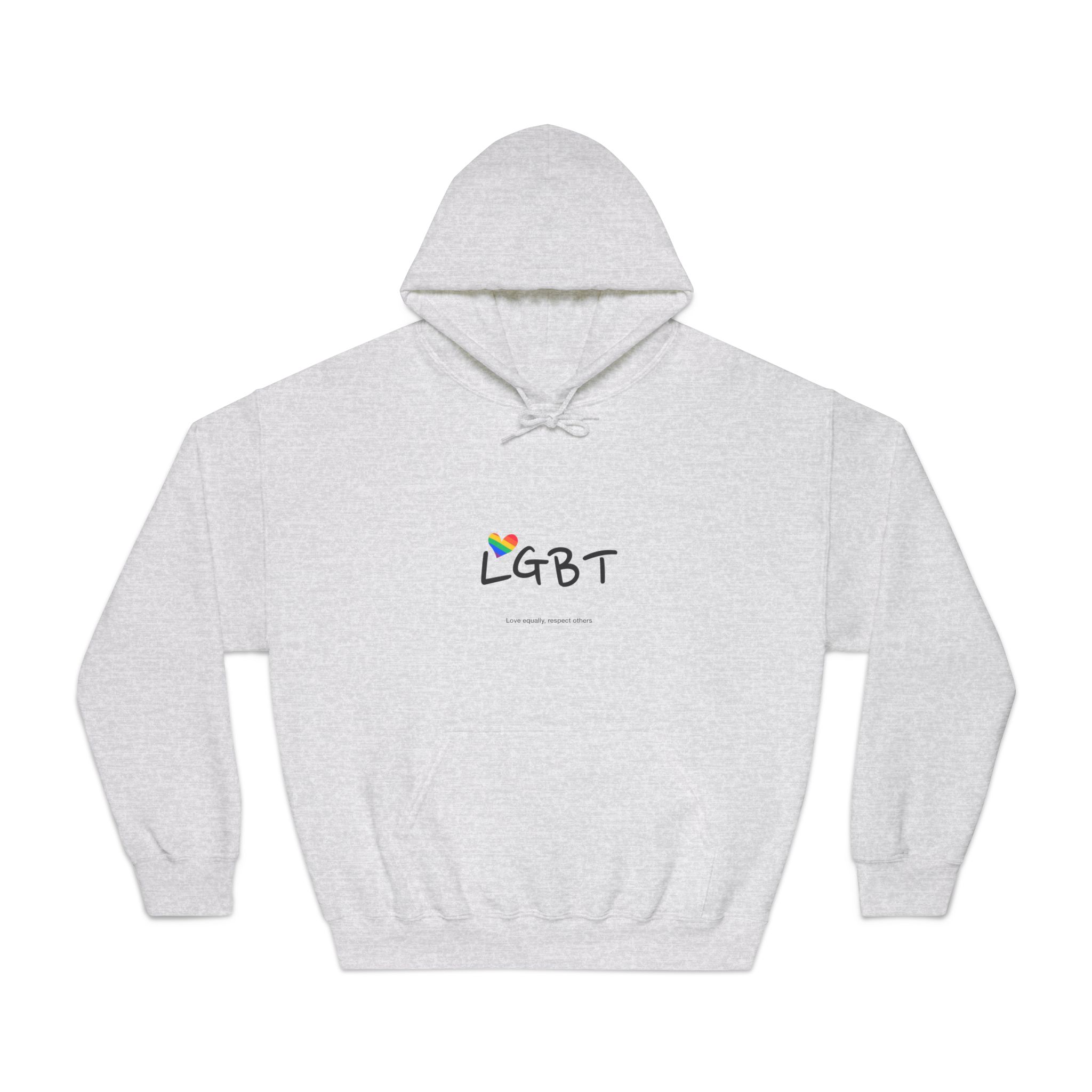 Love Letter Pride Rainbow Lettering Text Writing Pattern Freedom Love Heart Homo Colors Flag Parade(3) Unisex Dryblend Hooded Sweatshirt - Image 5
