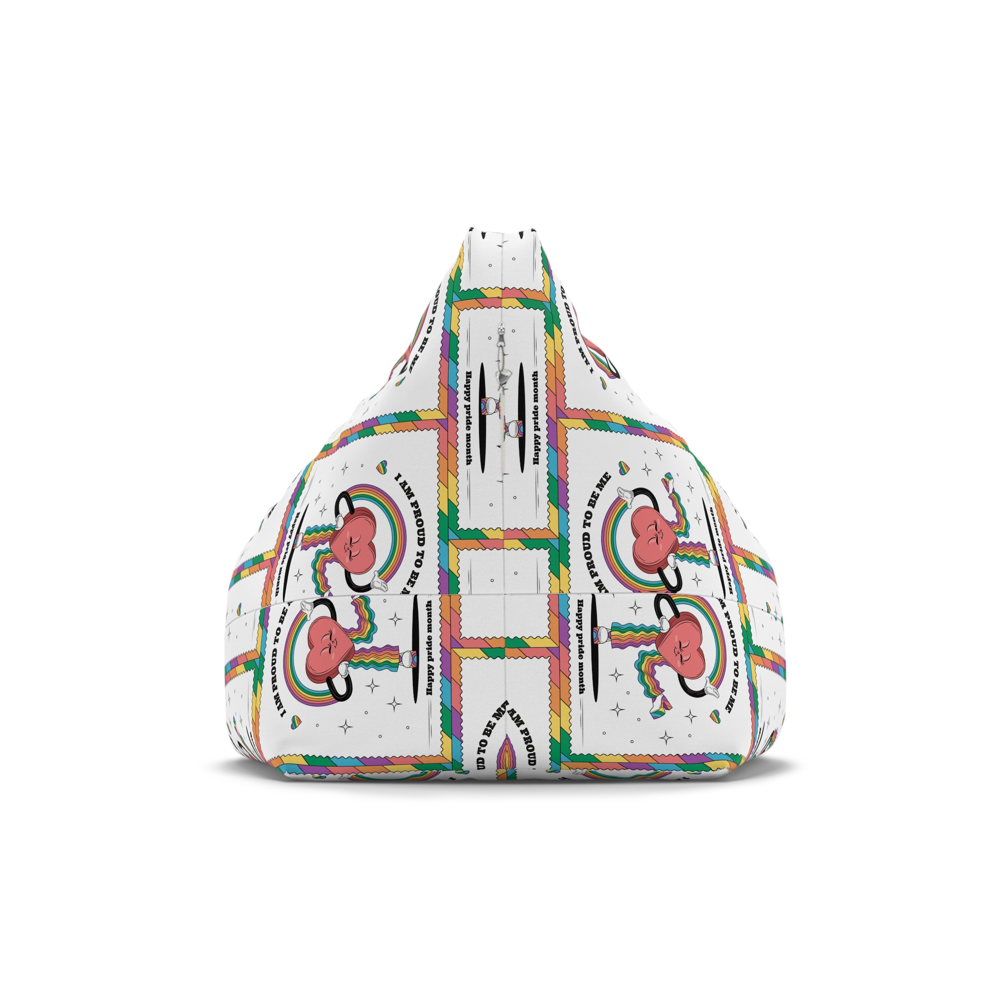 Hand Drawn Illustration Pride Month Celebration(6) Bean Bag Chair Cover - Image 2