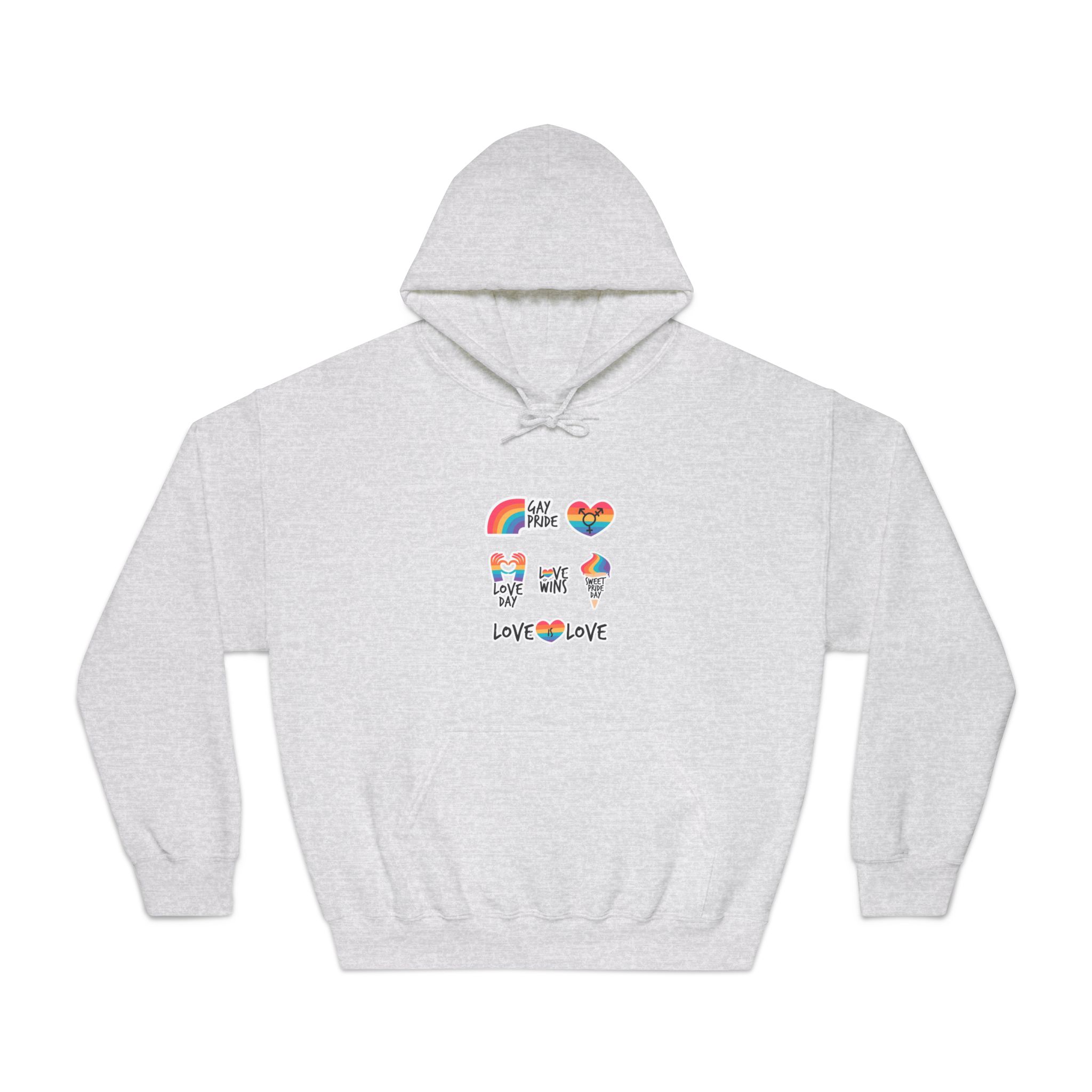 Pride Day Label Pack Theme Unisex Dryblend Hooded Sweatshirt - Image 5
