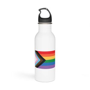 Vector Hand Drawn Lgbt New Rainbow Flag Stainless Steel Water Bottle