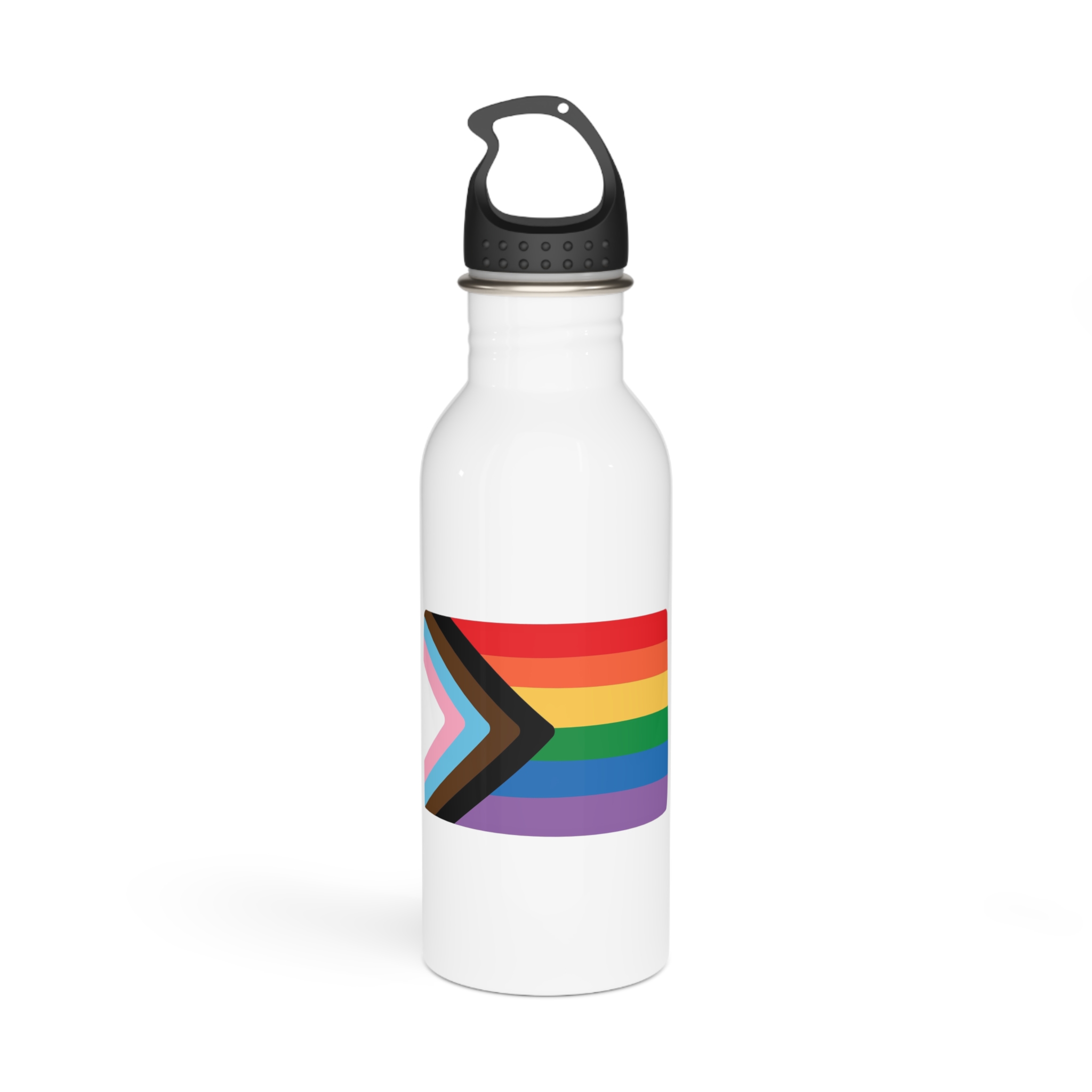 Vector Hand Drawn Lgbt New Rainbow Flag Stainless Steel Water Bottle