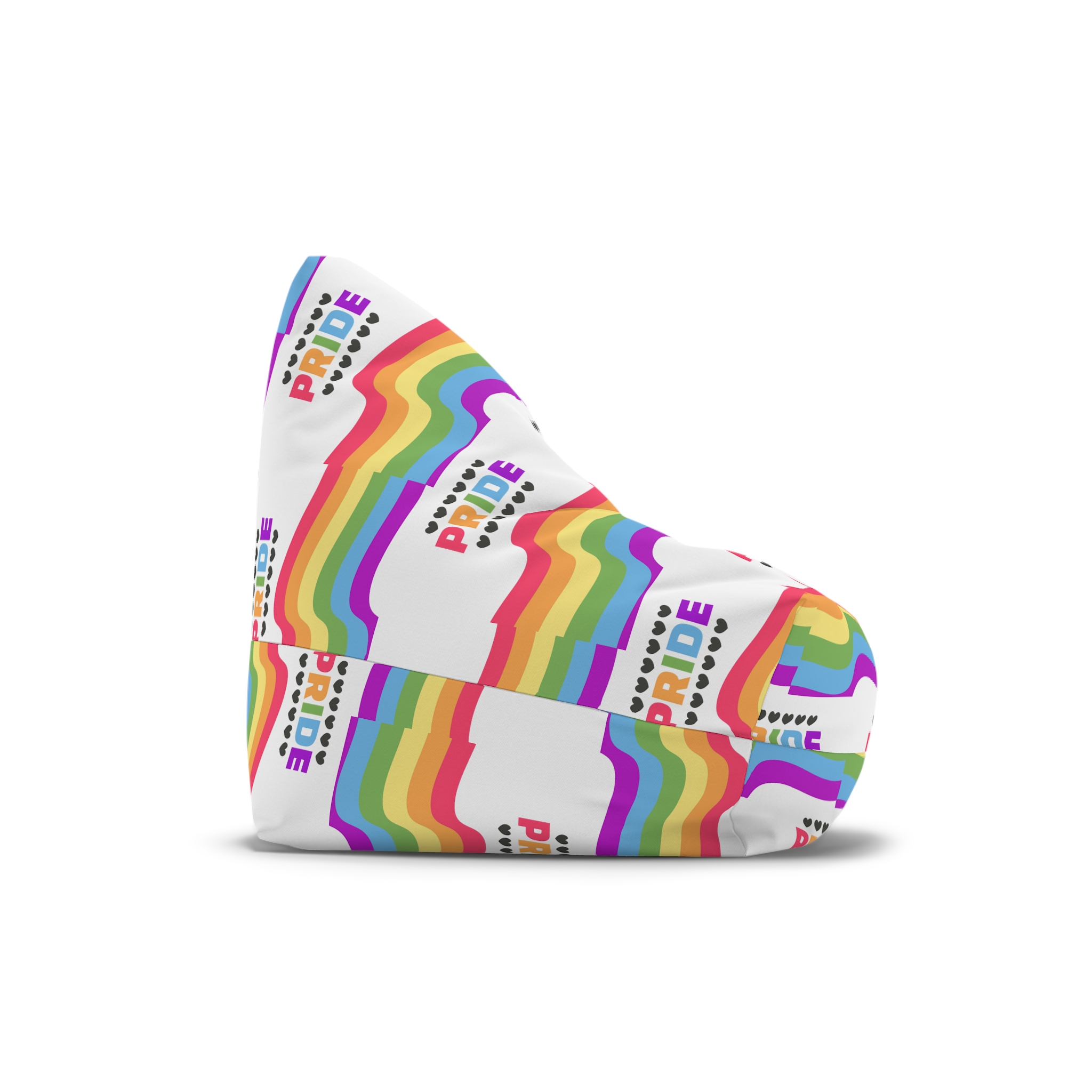 Pride Background With Flag Lgbtq Pride Bean Bag Chair Cover - Image 3