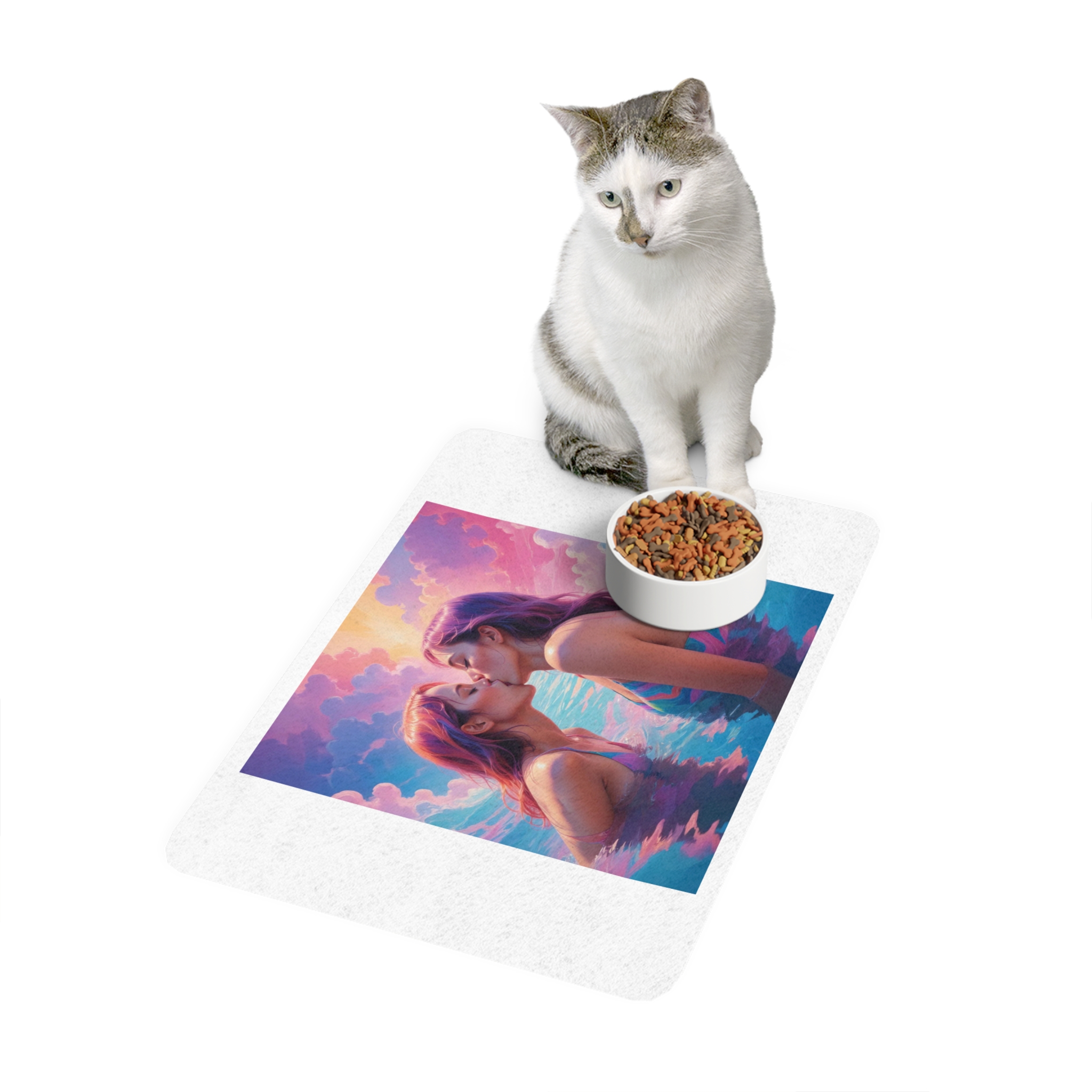 Lesbian Pride Design 9A4266 Pet Food Mat 12x18 - Image 3