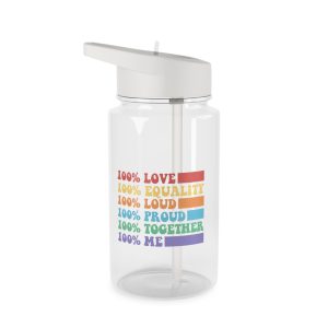 Pride Lgbt Gay Typography T Shirt Design Tritan Water Bottle