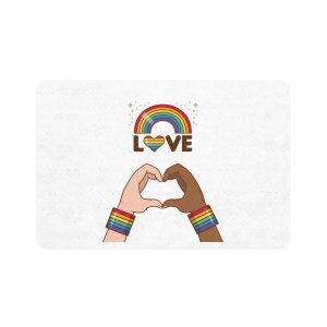 Lgbt Pride Element Collection Pet Food Mat 12x18