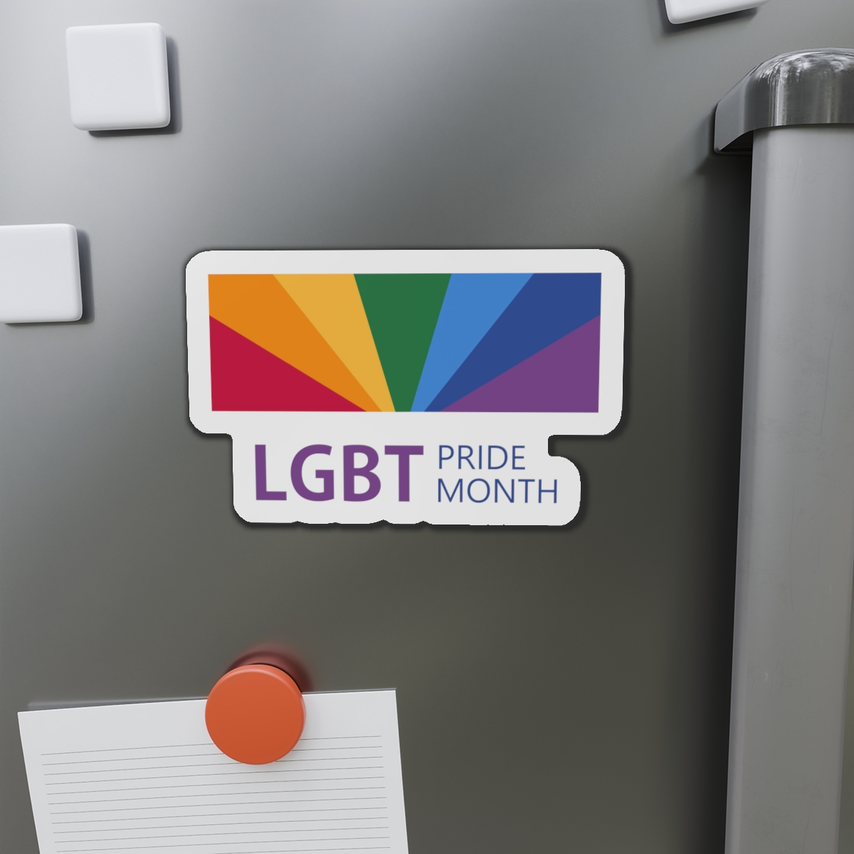 Pride Month Lgbt Horizontal Banner Template Gay Parade Annual Summer Event Die Cut Magnets - Image 14