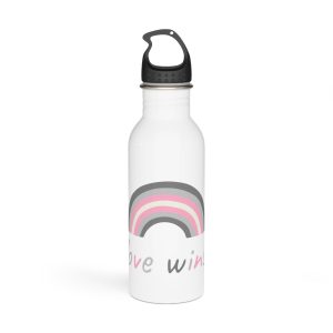 Colorful Rainbow Shape Demigirl Pride Flag Happy Pride Day Lgbtqia Community Pride Month Vector Hand Drawn Doodle Posters Stickers Logo Cards Stainless Steel Water Bottle