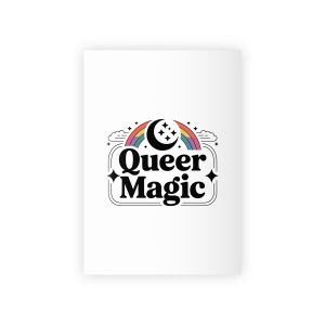 Queer Magic T Shirt Design Isolated White Background 2 Gift Wrapping Paper Rolls 1pc