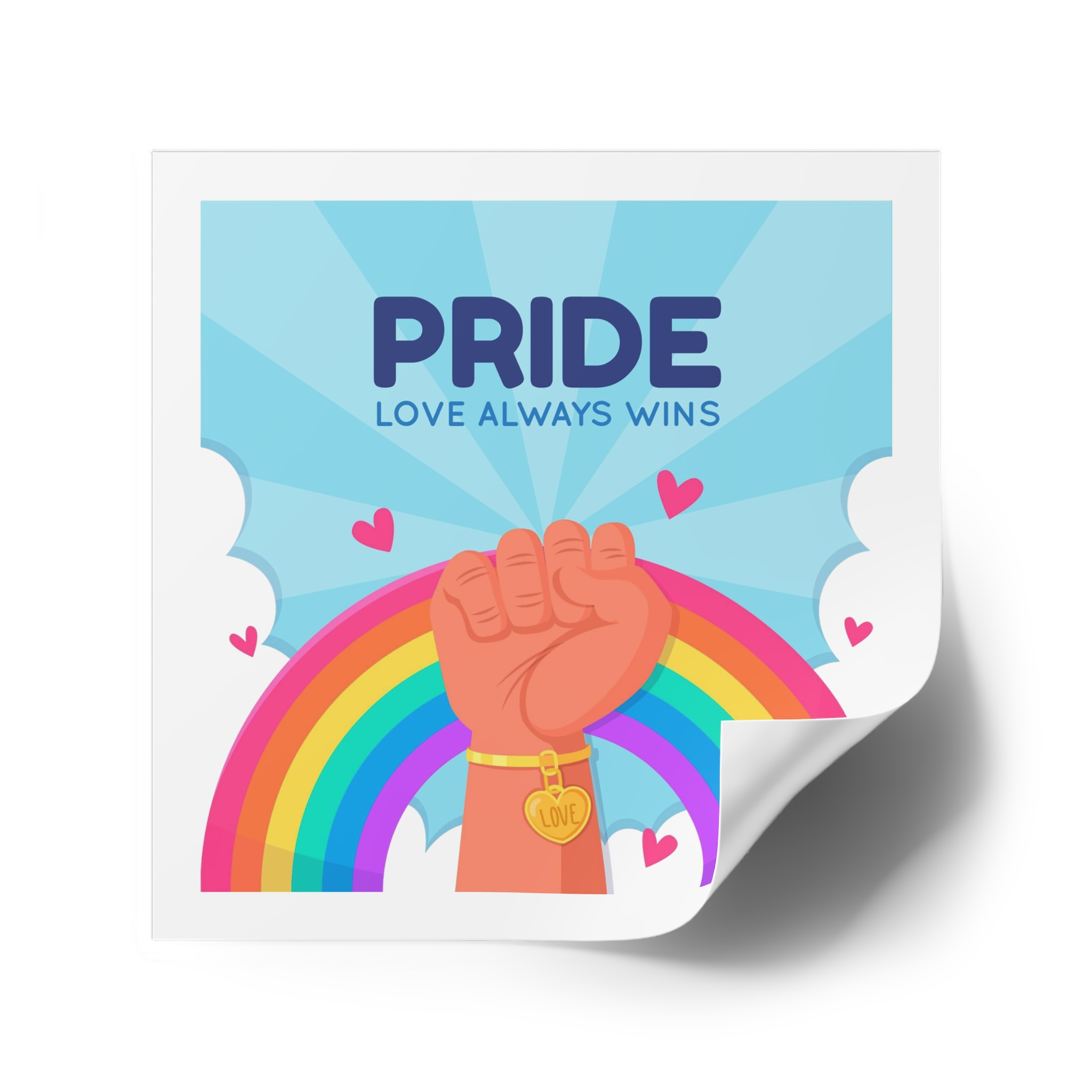 Pride Day Concept Laminate Stickers Square - Image 42
