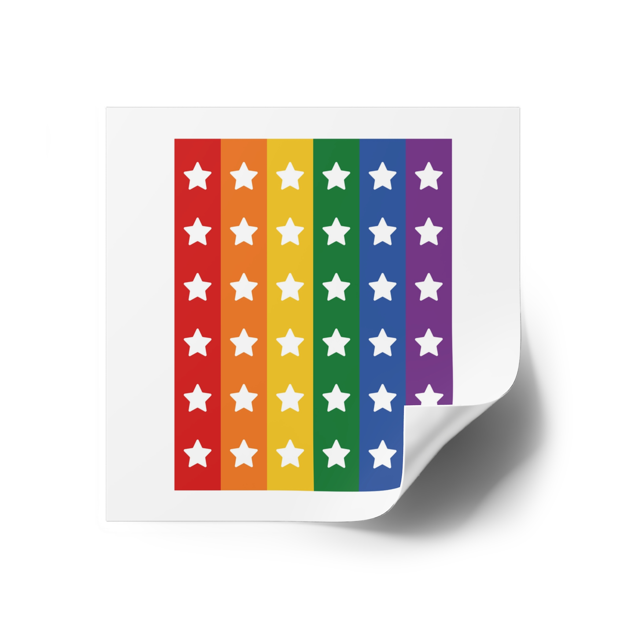 Lgbt Pride Month June Lesbian Gay Bisexual Transgender Lgbtq Flag Rainbow Vector(3) (1) Laminate Stickers Square - Image 22