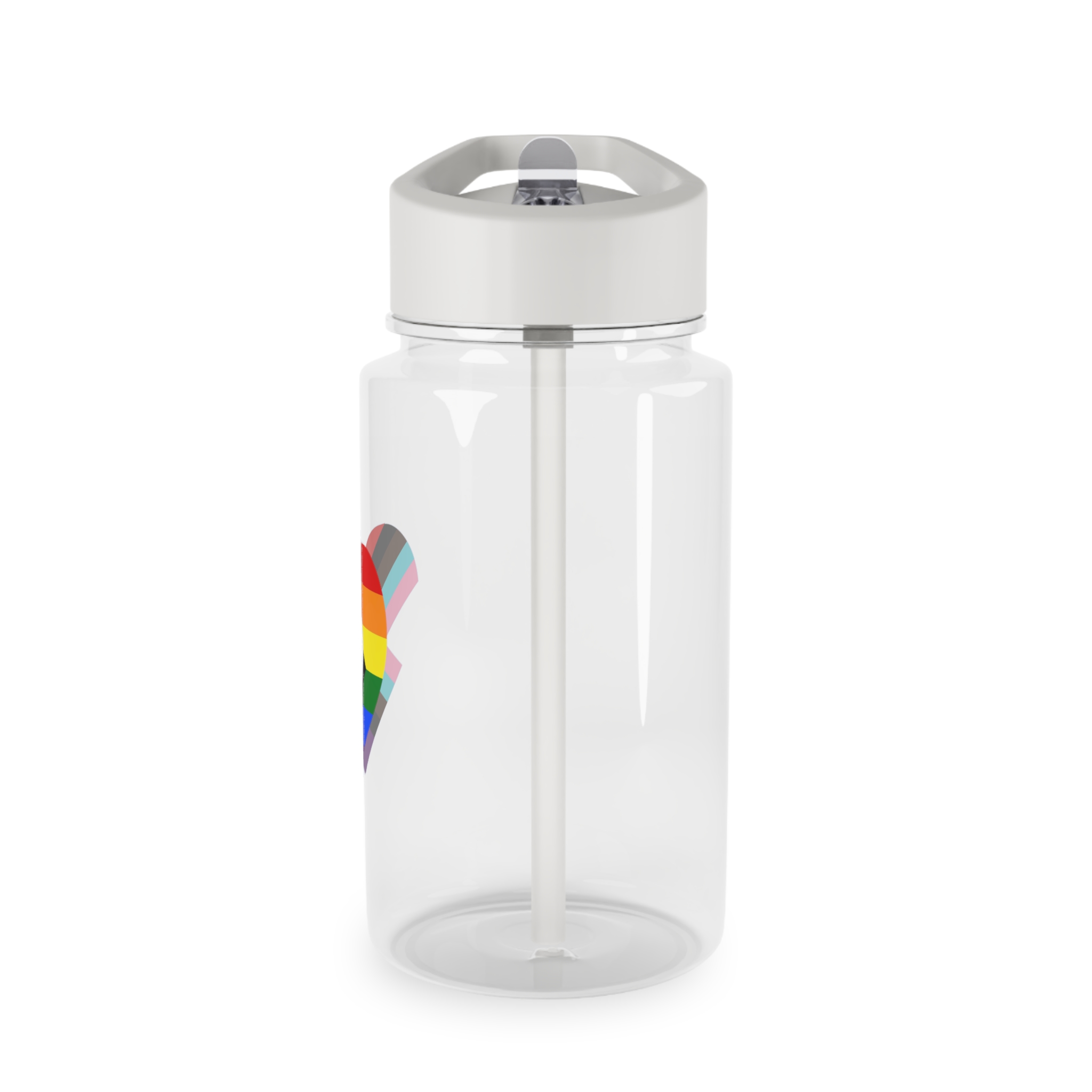 Progress Pride Flag Progress Pride Rainbow Flags Lgbtq Flag Tritan Water Bottle - Image 3