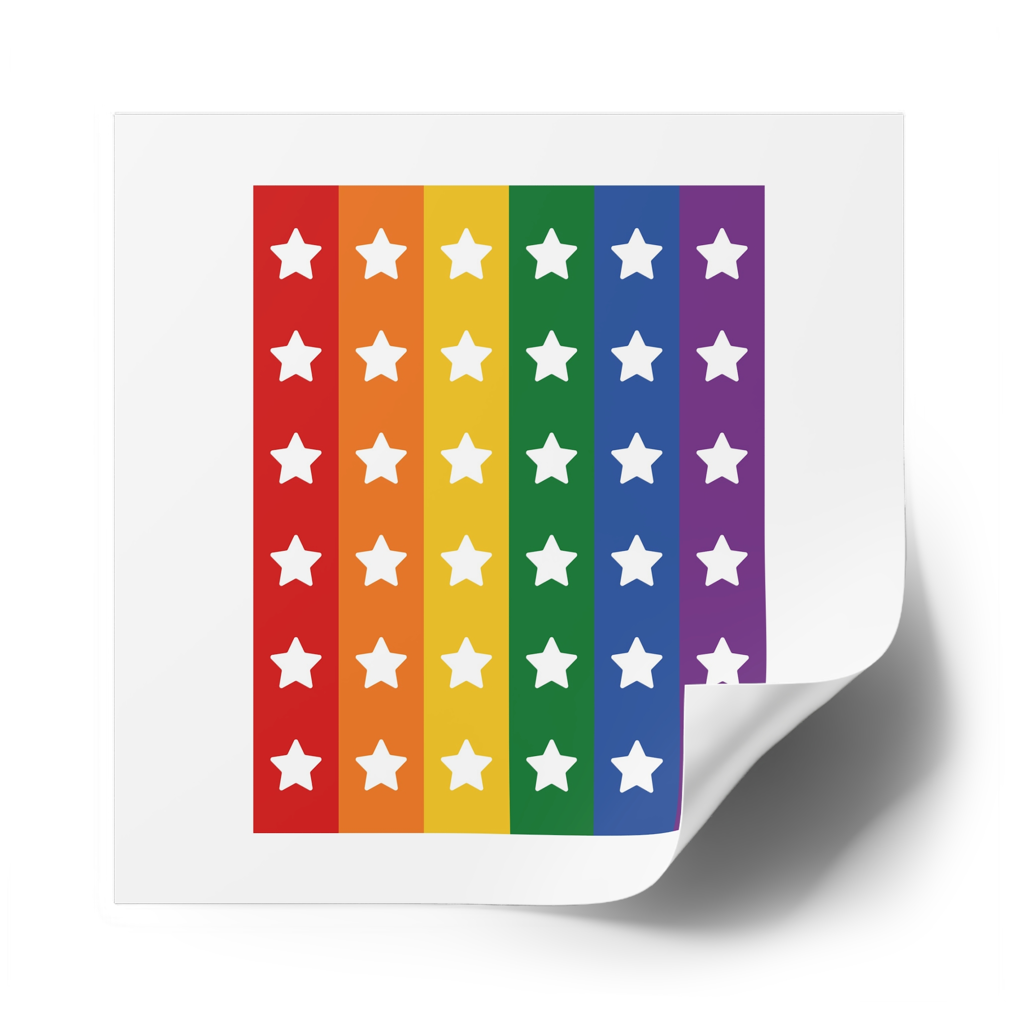 Lgbt Pride Month June Lesbian Gay Bisexual Transgender Lgbtq Flag Rainbow Vector(3) (1) Laminate Stickers Square - Image 78