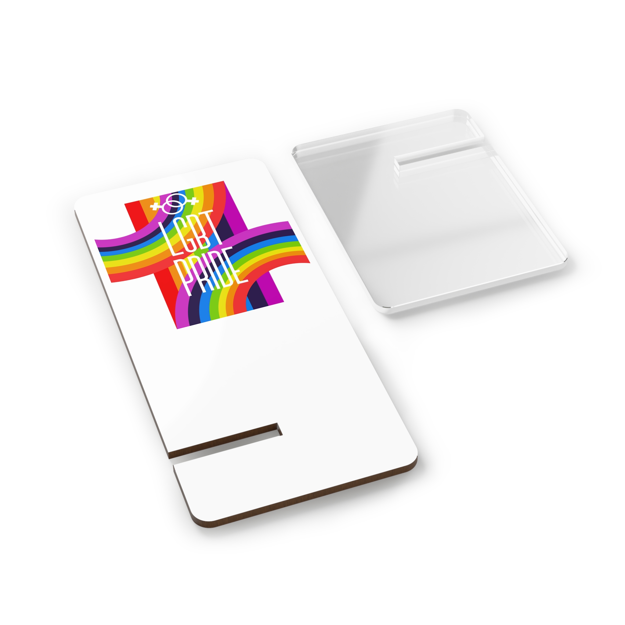 Gay Pride Background Lgbt Day Vector Illustration With Colorful Realistic Style Stickers Flyers Logo Designs Mobile Display Stand For Smartphones - Image 2