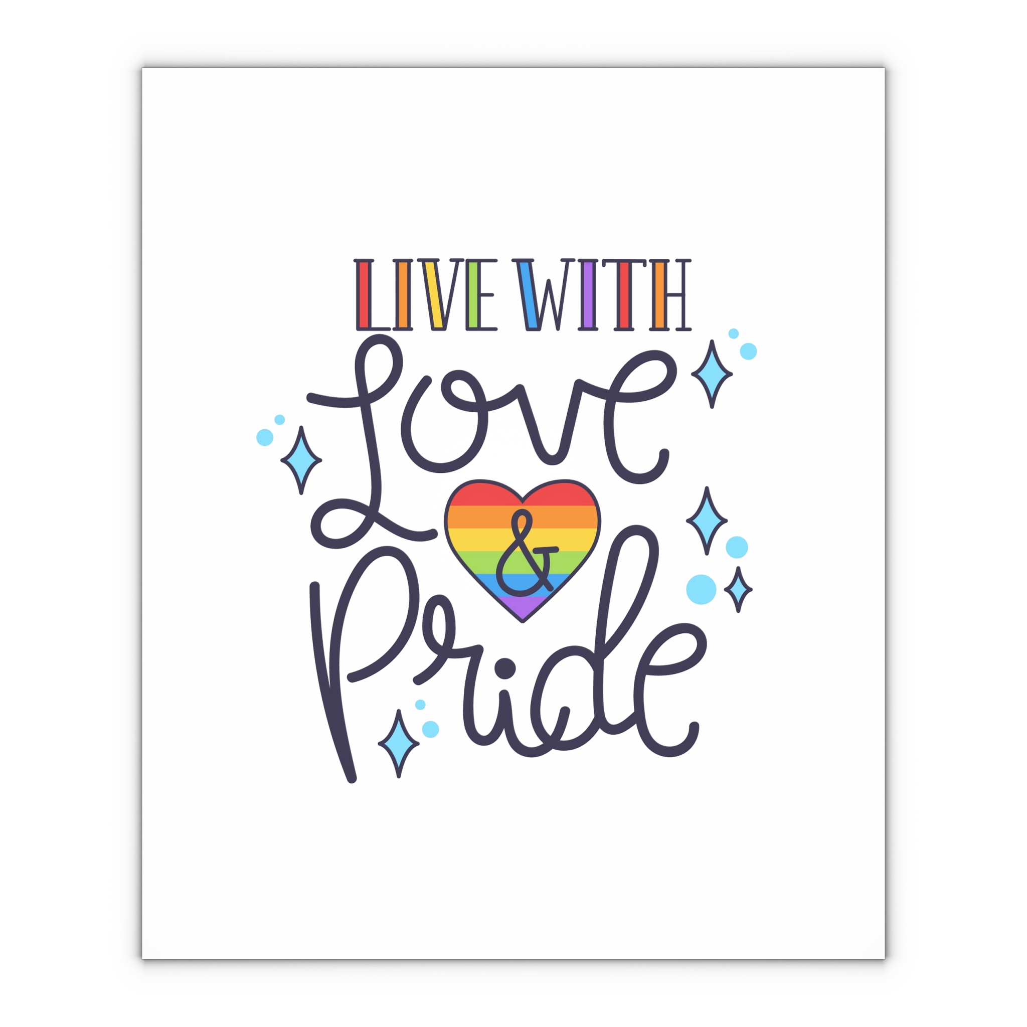 Pride Day Lettering Concept Gift Wrapping Paper Sheets 1pc - Image 4