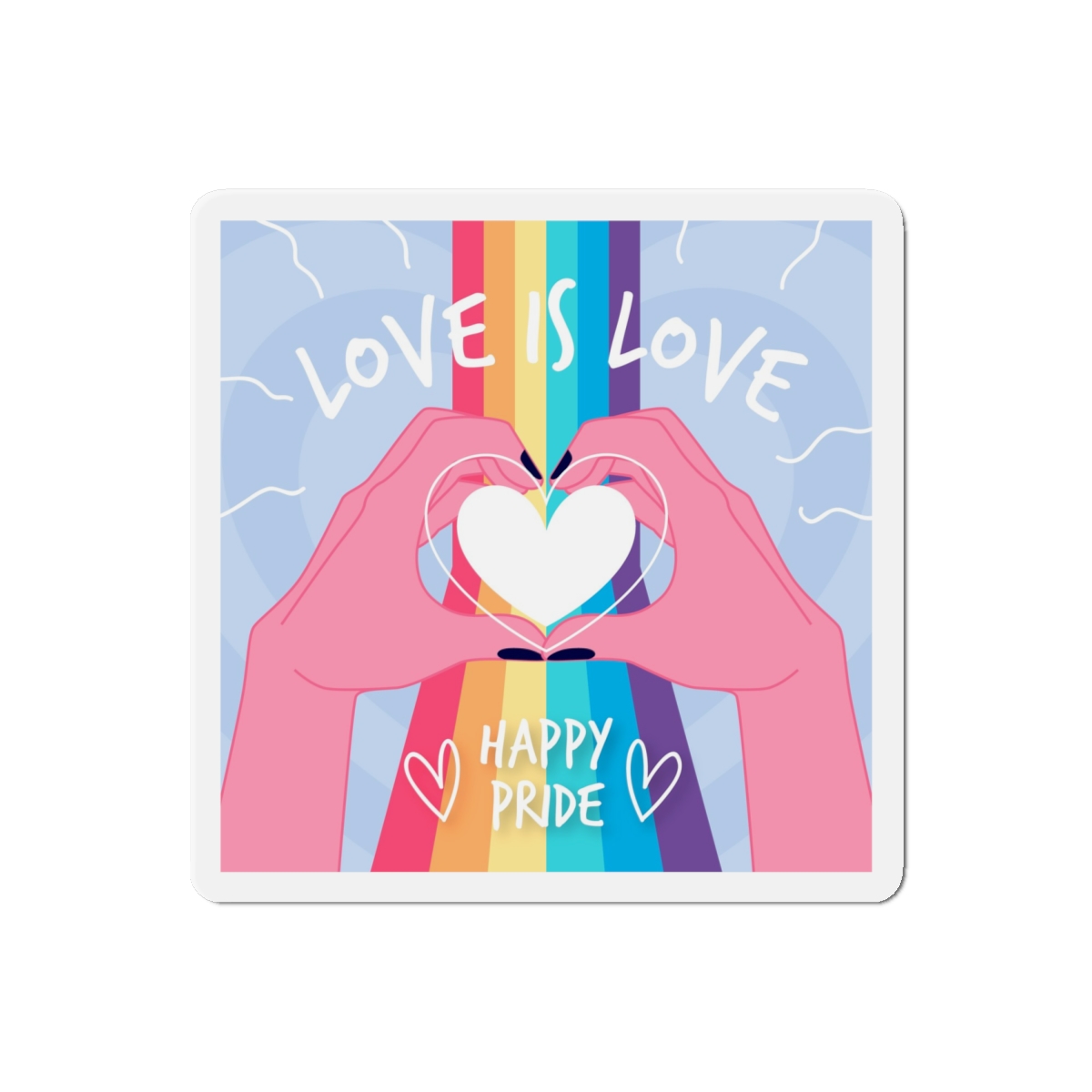 Pride Day Celebration Design Die Cut Magnets - Image 13