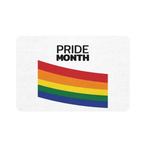 Happy Pride Month Greetings Red Orange Yellow Colourful Background Social Media Design Banner Free Vector Pet Food Mat 12x18