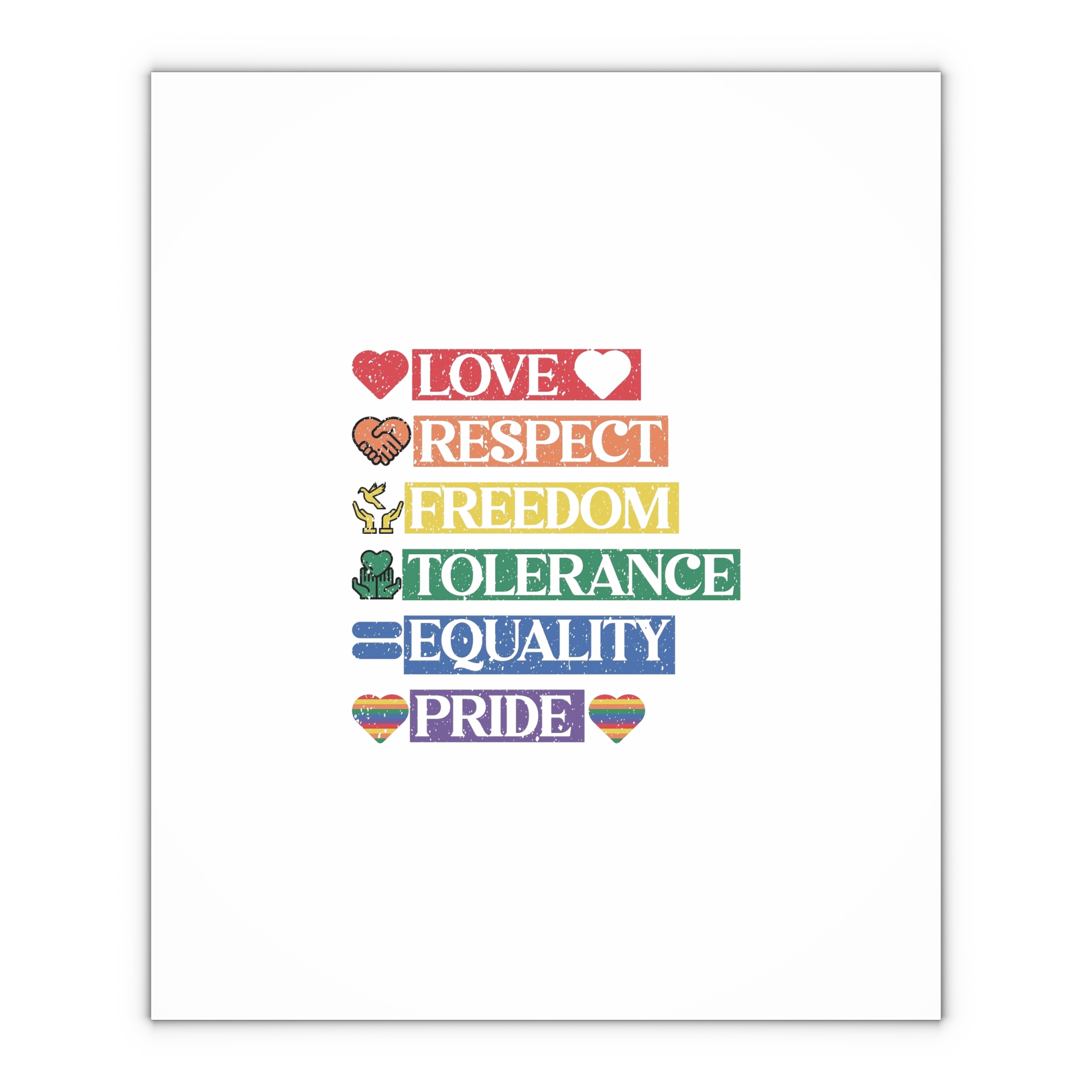 Lgbtq Pride Month Quote Eps Design Vector Pride Design Template (1) Gift Wrapping Paper Sheets 1pc - Image 4
