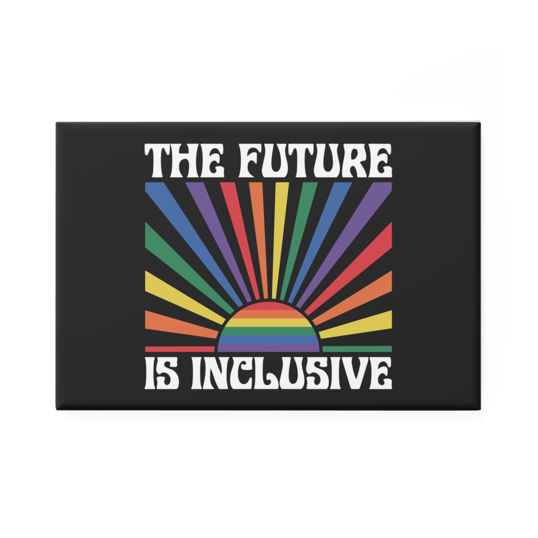 Pride Lgbtq Gay Typography Vector Tshirt Design Button Magnet Rectangle 1 And 10 Pcs - Image 5