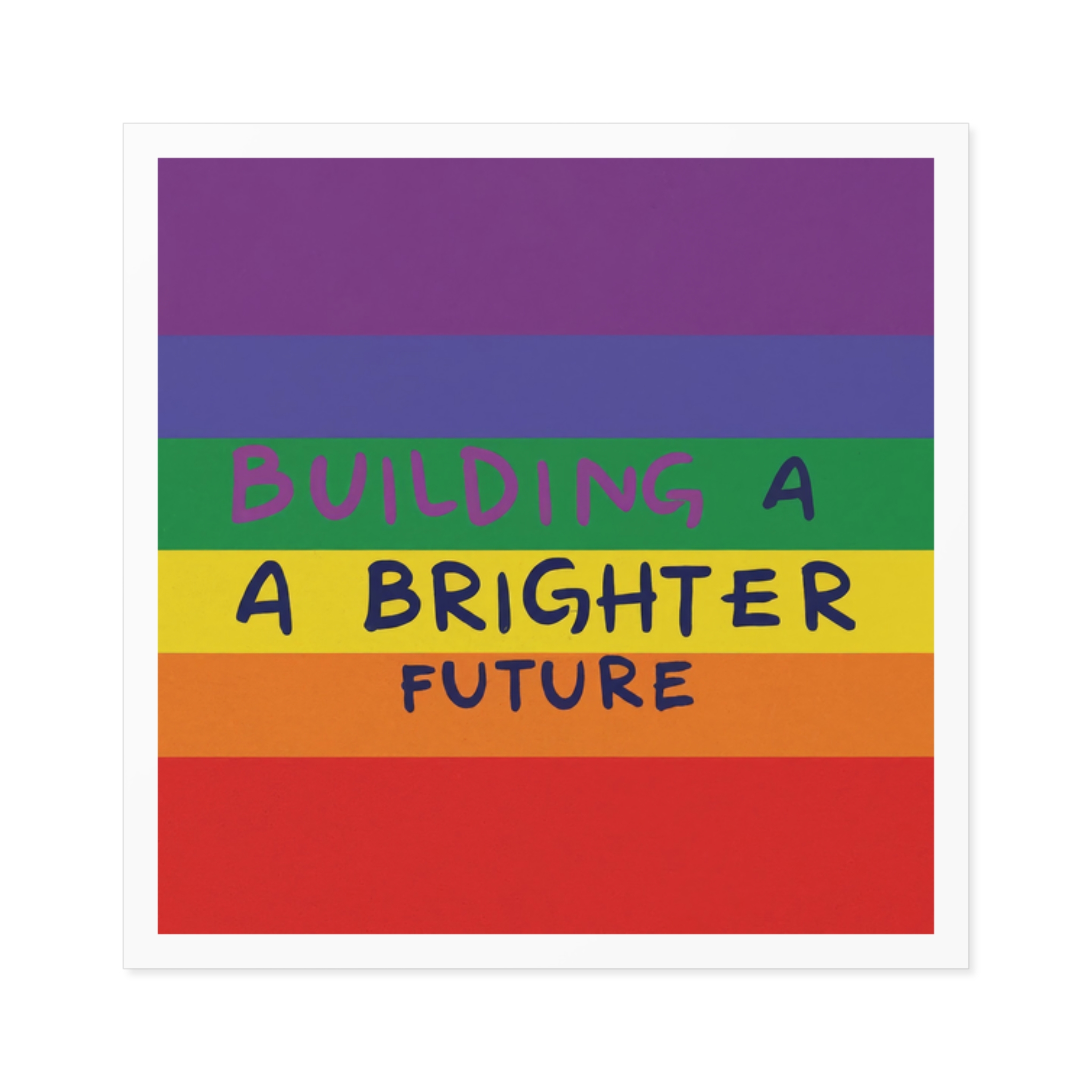 Rainbow Lgbt Flag Vector Illustration Pride Month Rainbow Lgbt Flag Vector Illustration Pri Laminate Stickers Square - Image 5