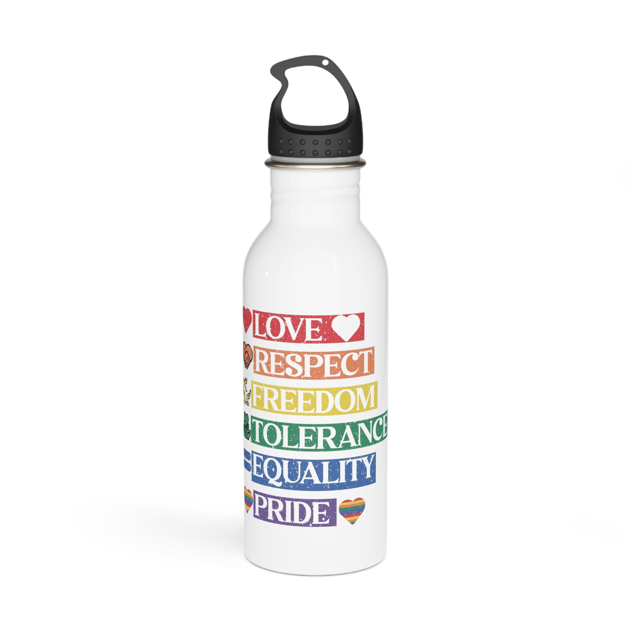 Lgbtq Pride Month Quote Eps Design Vector Pride Design Template (1) Stainless Steel Water Bottle