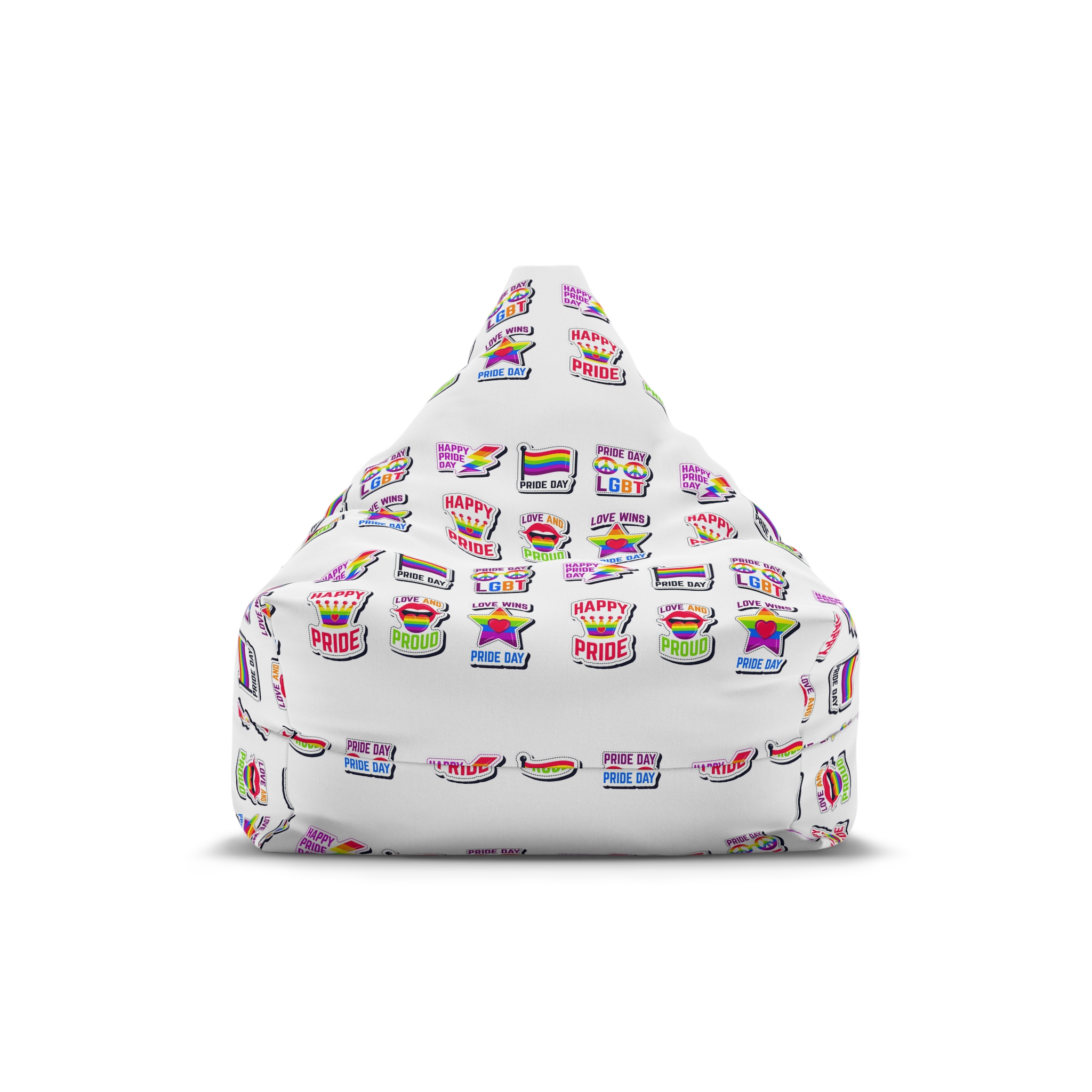 Label Collection With Pride Day Theme Bean Bag Chair Cover