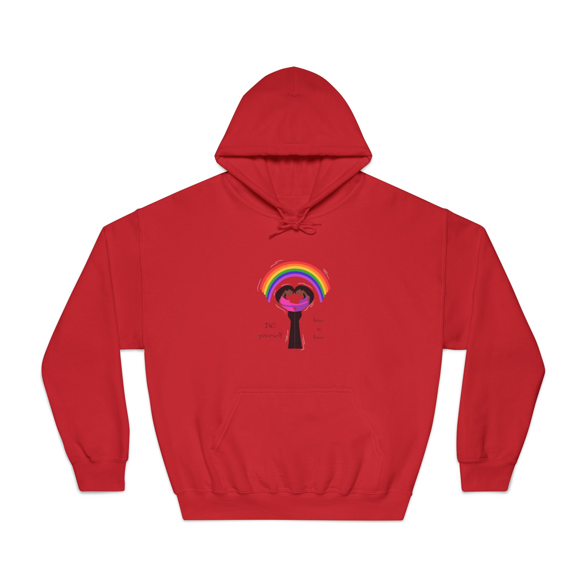 Poster Two Girls Hugging With Rainbow Unisex Dryblend Hooded Sweatshirt - Image 33
