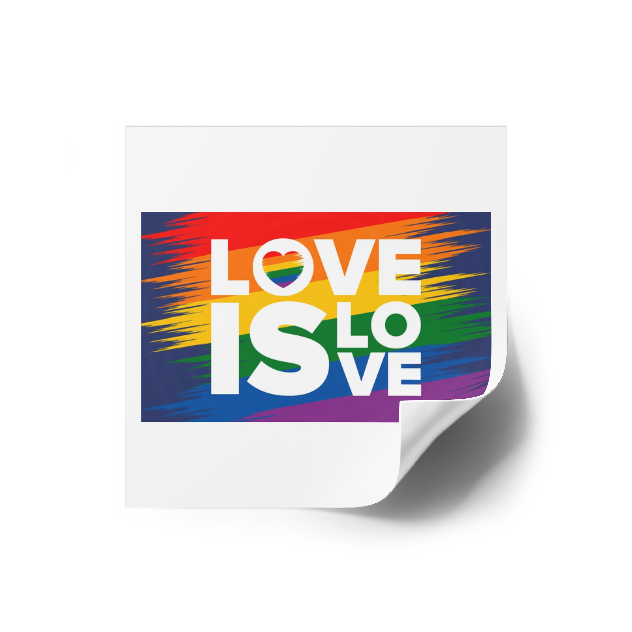 Lgbt Pride Month June Lesbian Gay Bisexual Transgender Lgbt Rainbow Flag Vector Illustration Laminate Stickers Square - Image 14