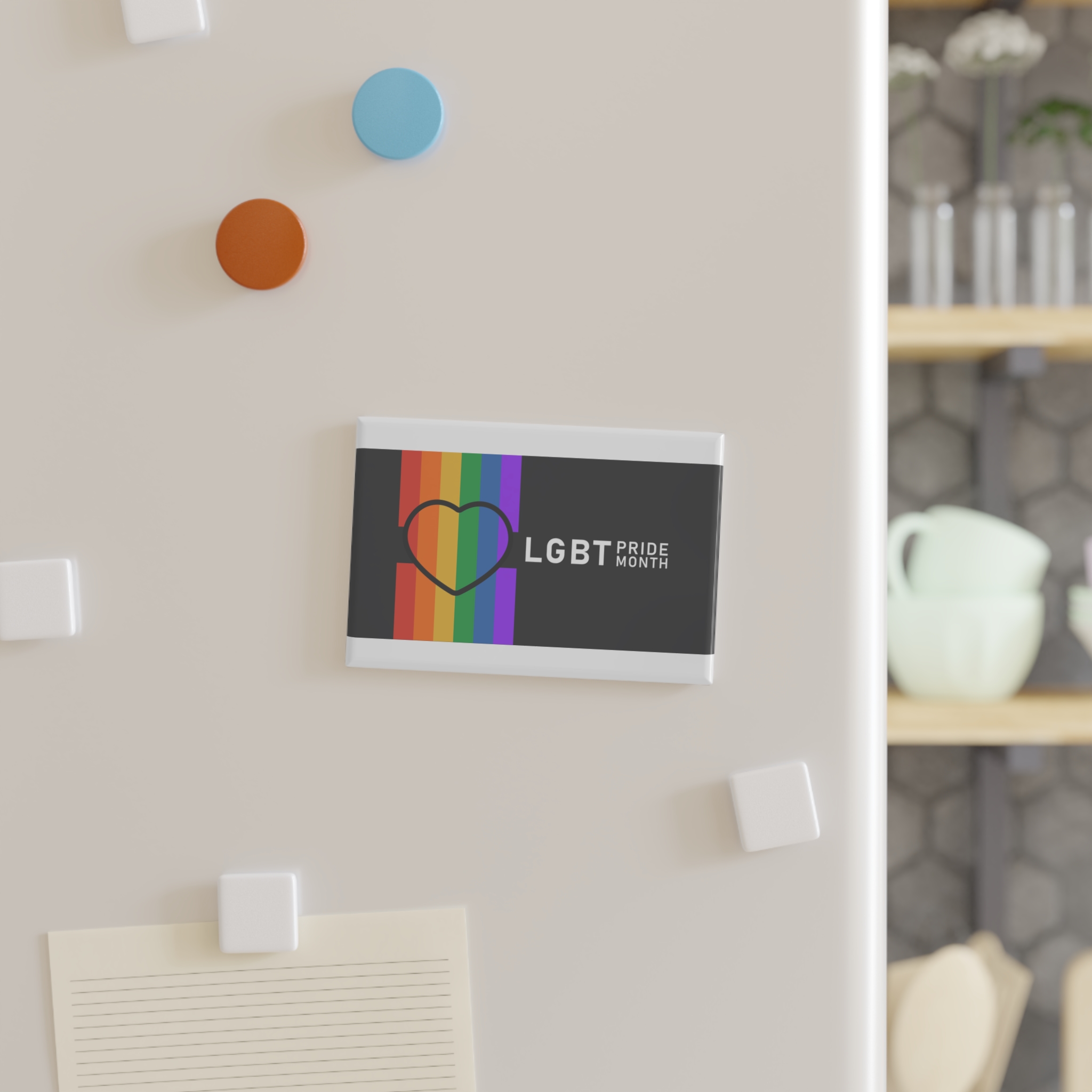 Pride Day Lgbtq Bg Button Magnet Rectangle 1 And 10 Pcs - Image 7