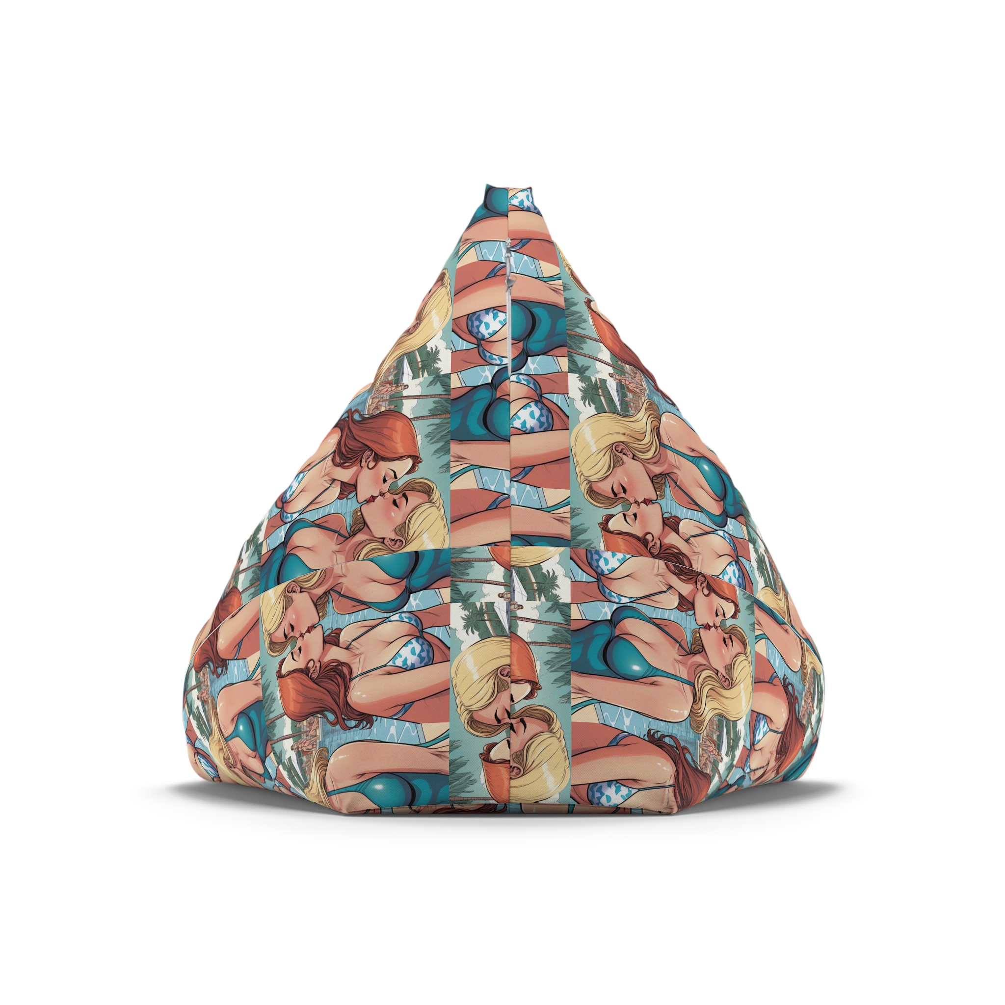Lesbian Pride Design 4C84D6 Bean Bag Chair Cover - Image 6