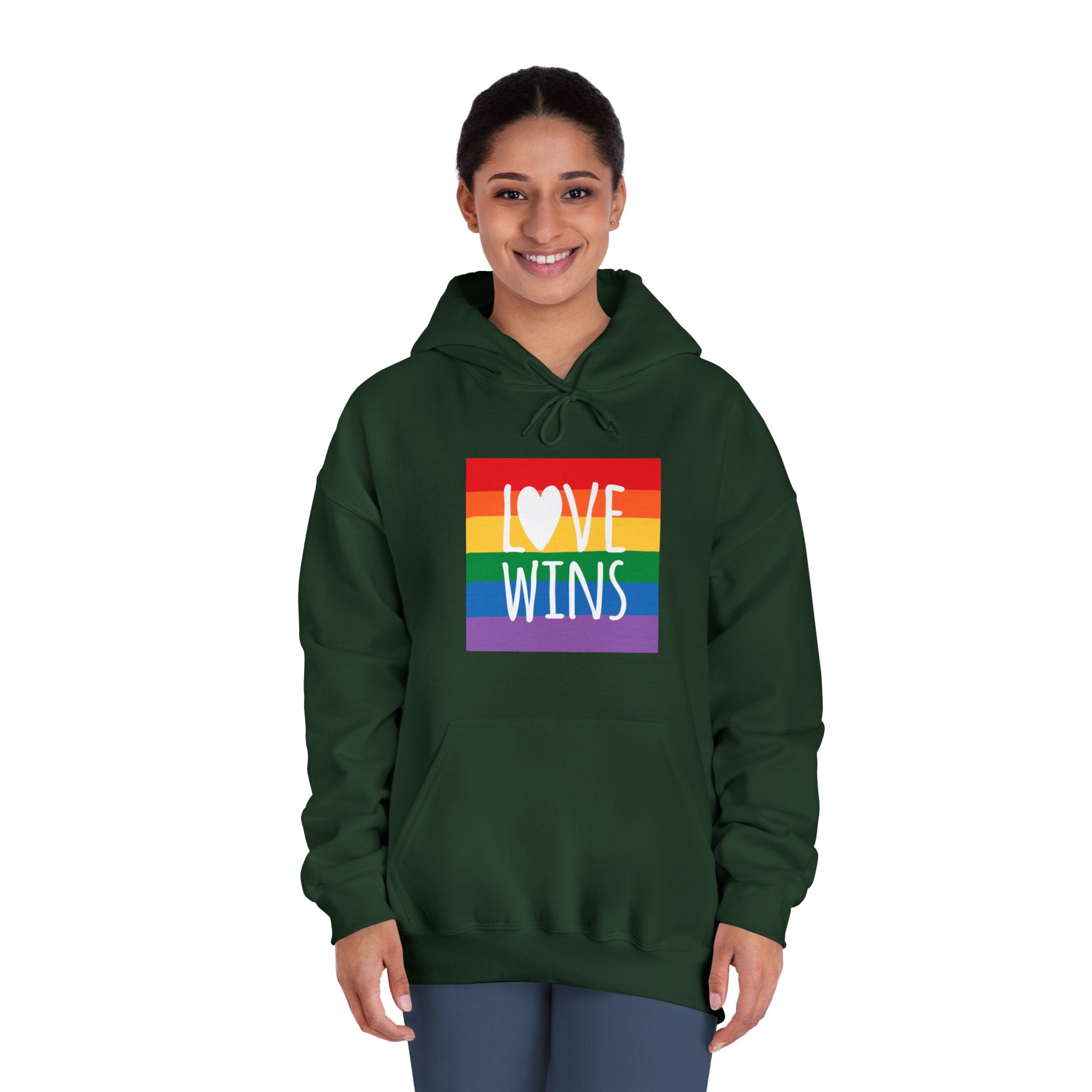 Lovewins Heart Hd 2 Unisex Dryblend Hooded Sweatshirt - Image 24