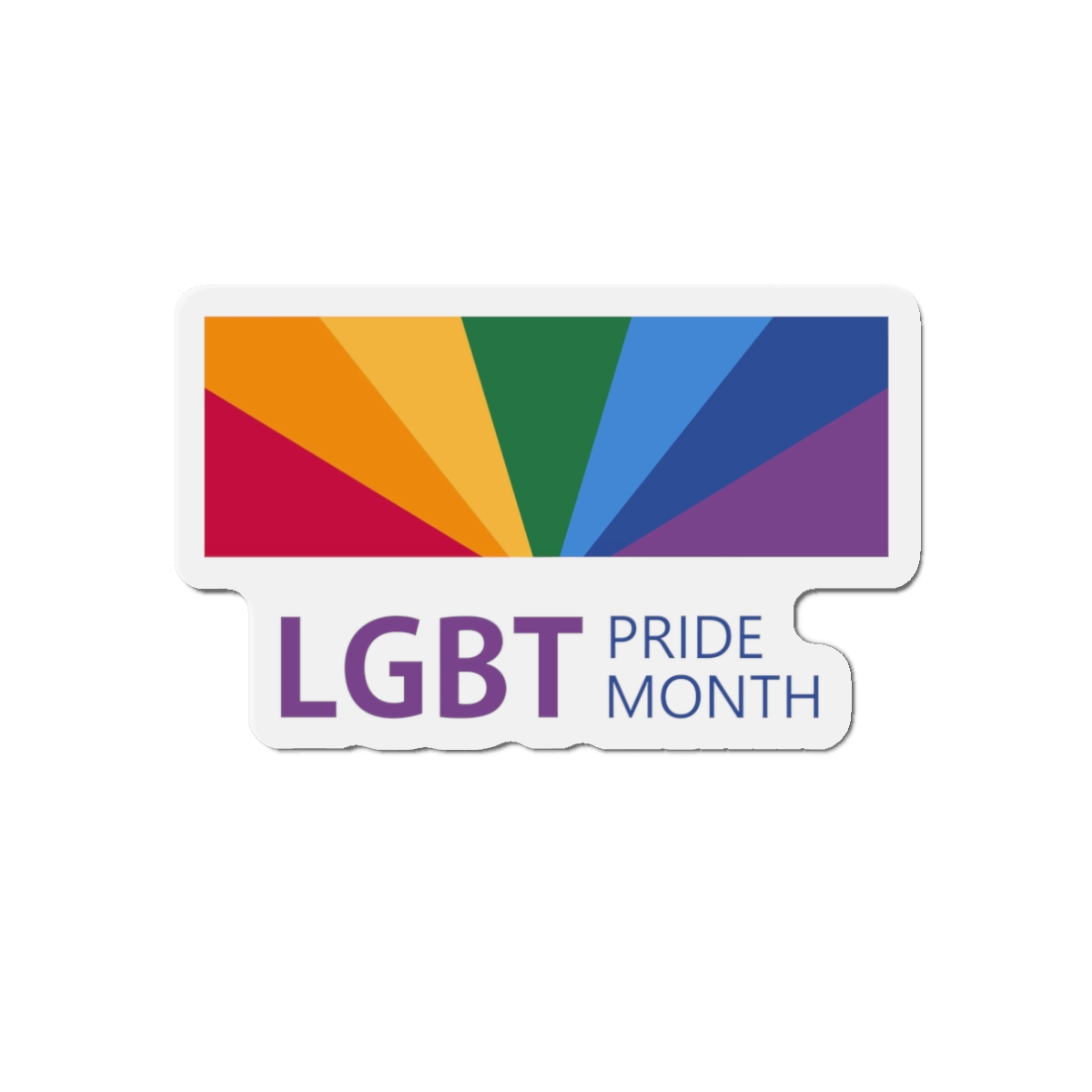 Pride Month Lgbt Horizontal Banner Template Gay Parade Annual Summer Event Die Cut Magnets - Image 4