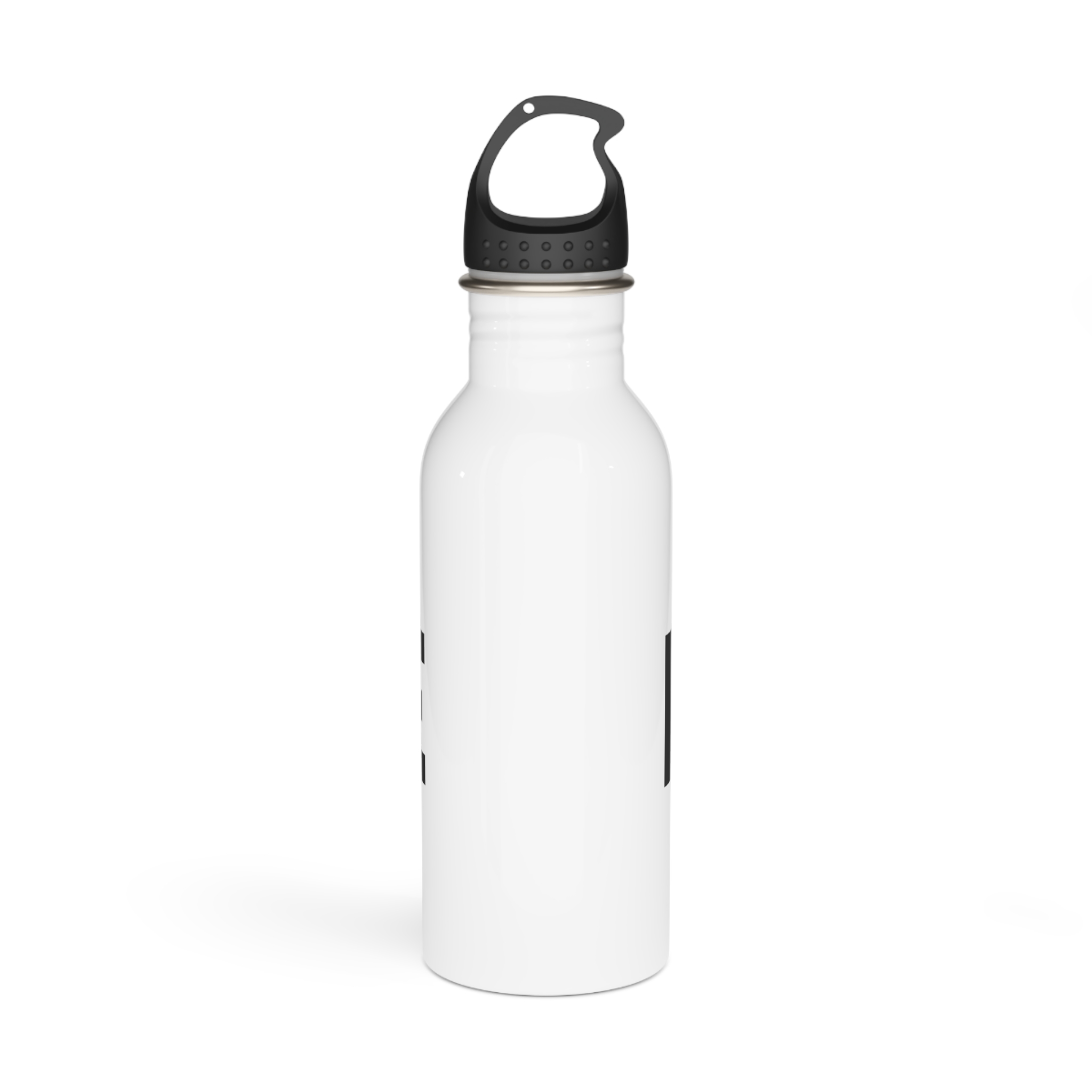 Vector Lgbt Rainbow Flag Love Heart Lettering Stainless Steel Water Bottle - Image 3