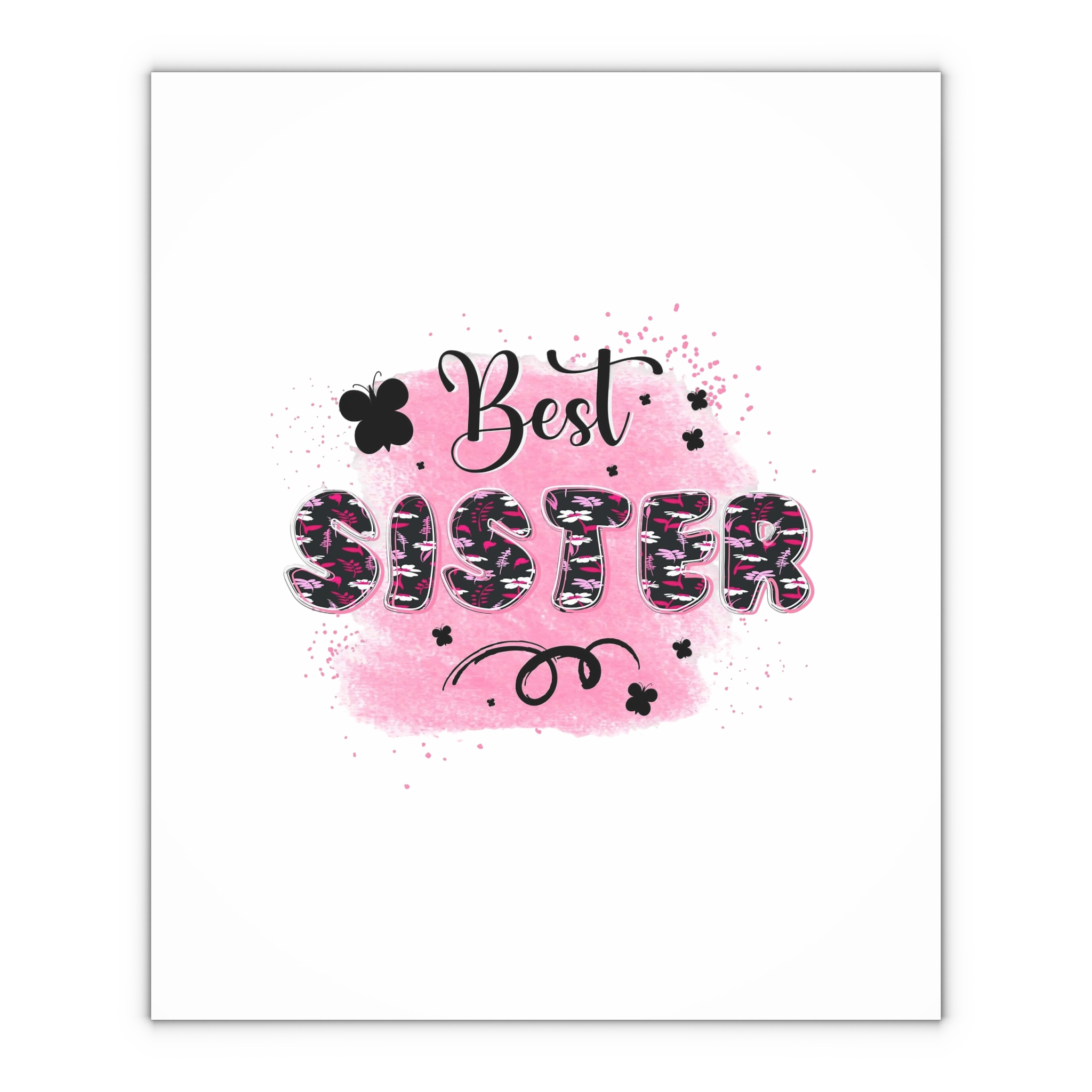 Best Sister Sublimation Tshirt Design Sister Tshirt Design Gift Wrapping Paper Sheets 1pc - Image 4