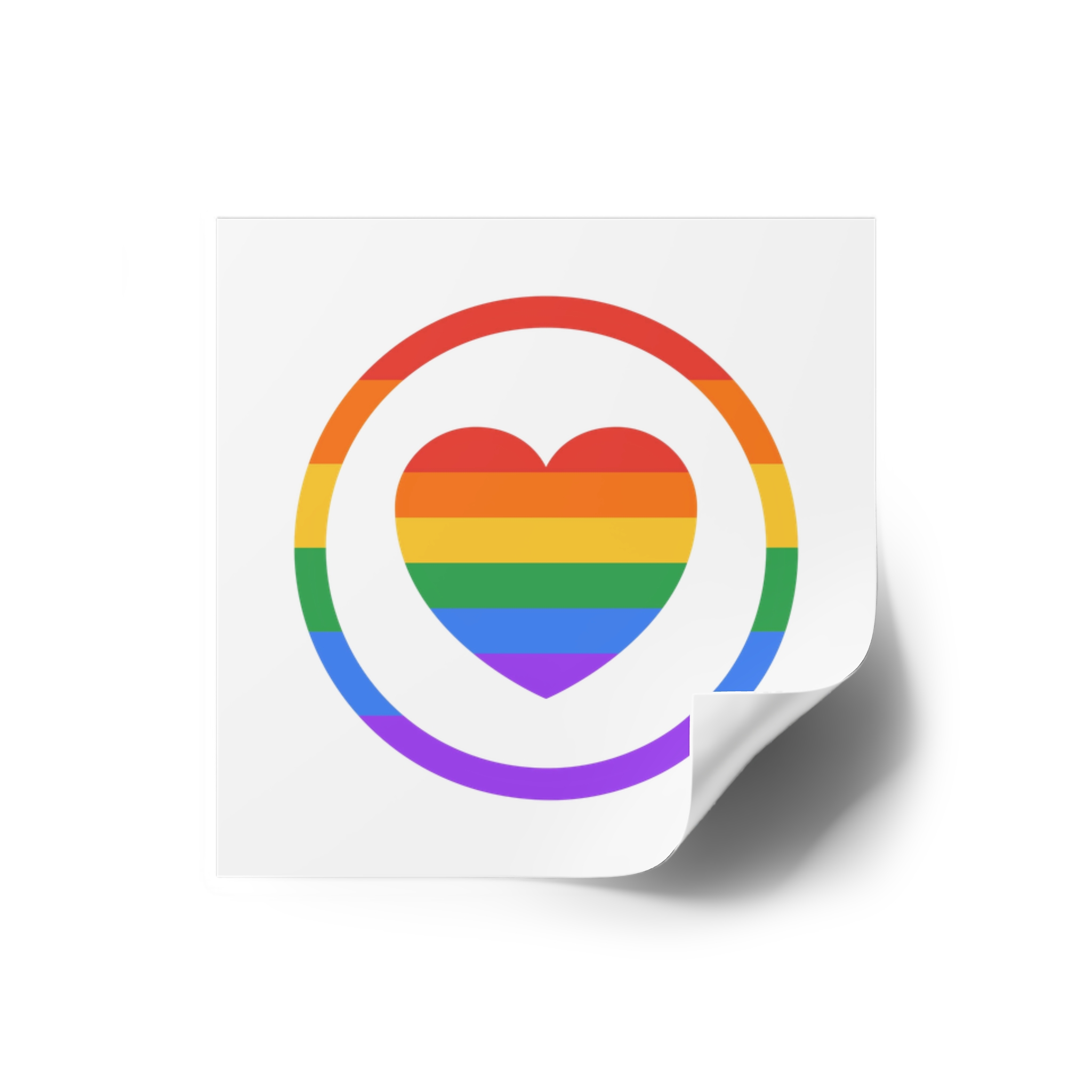 Lgbt Pride Month June Lesbian Gay Bisexual Transgender Lgbtq Flag Rainbow Vector (1) Laminate Stickers Square - Image 14