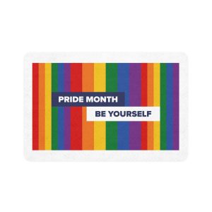 Lgbt Pride Month June Lesbian Gay Bisexual Transgender Lgbtq Flag Rainbow Vector2 Pet Food Mat 12x18