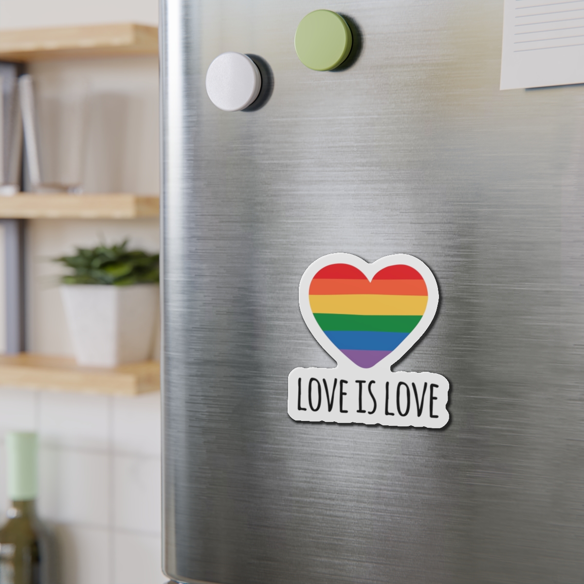 Vector Sketch Lgbt Rainbow Love Is Love Lettering (1) Die Cut Magnets - Image 9