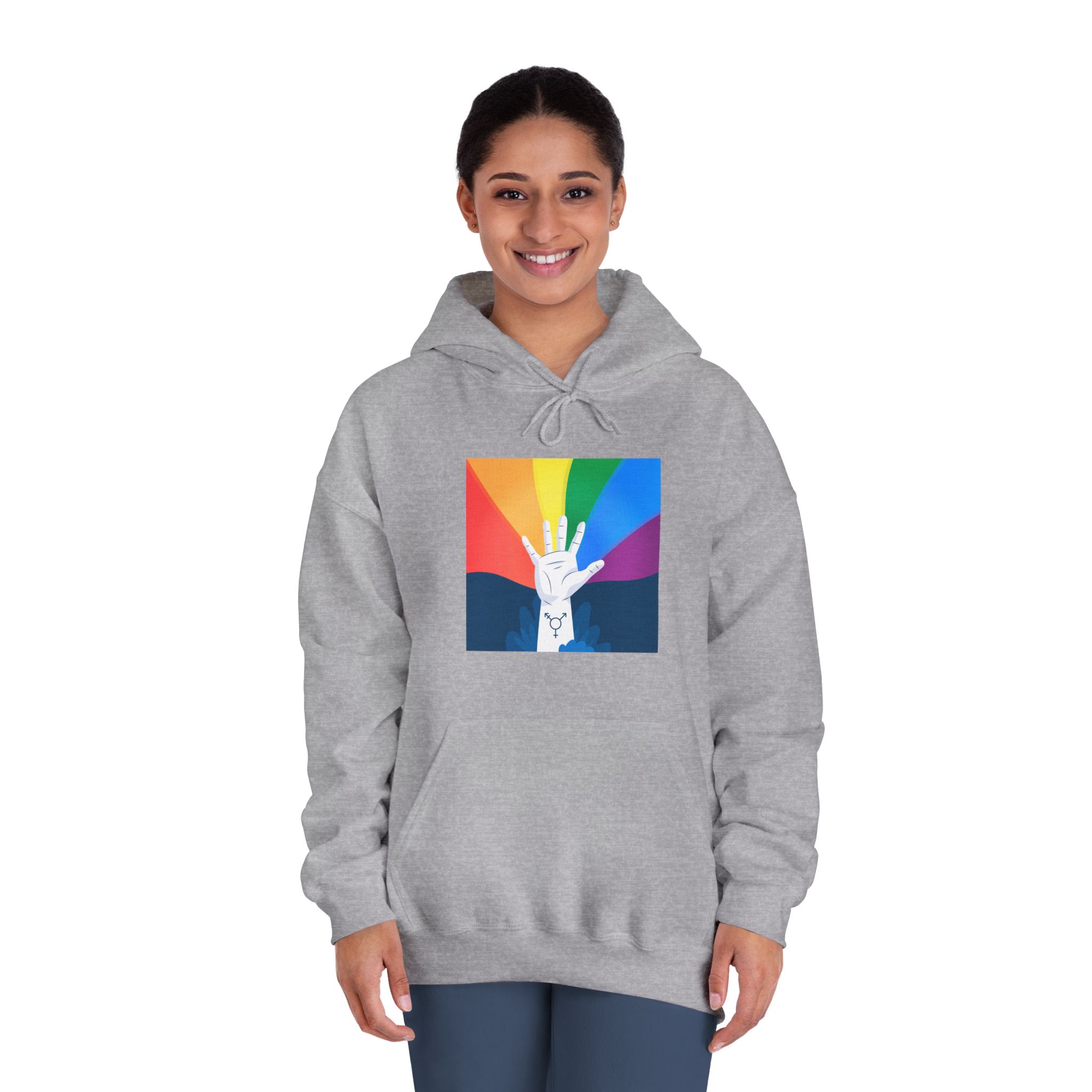 Pride Day Concept Unisex Dryblend Hooded Sweatshirt - Image 16
