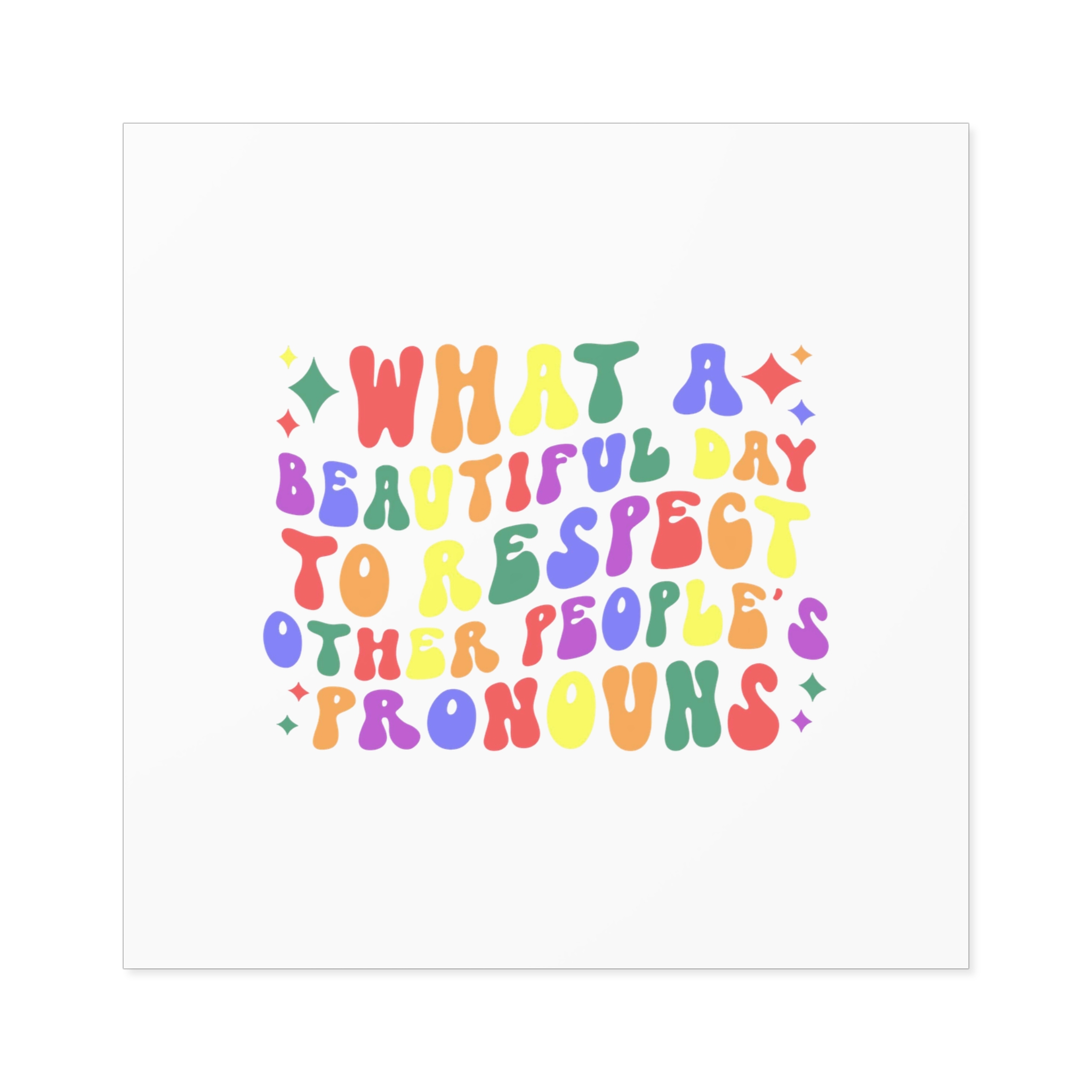 Pride Lgbt Gay Retro Tshirt Design(1) Laminate Stickers Square - Image 41