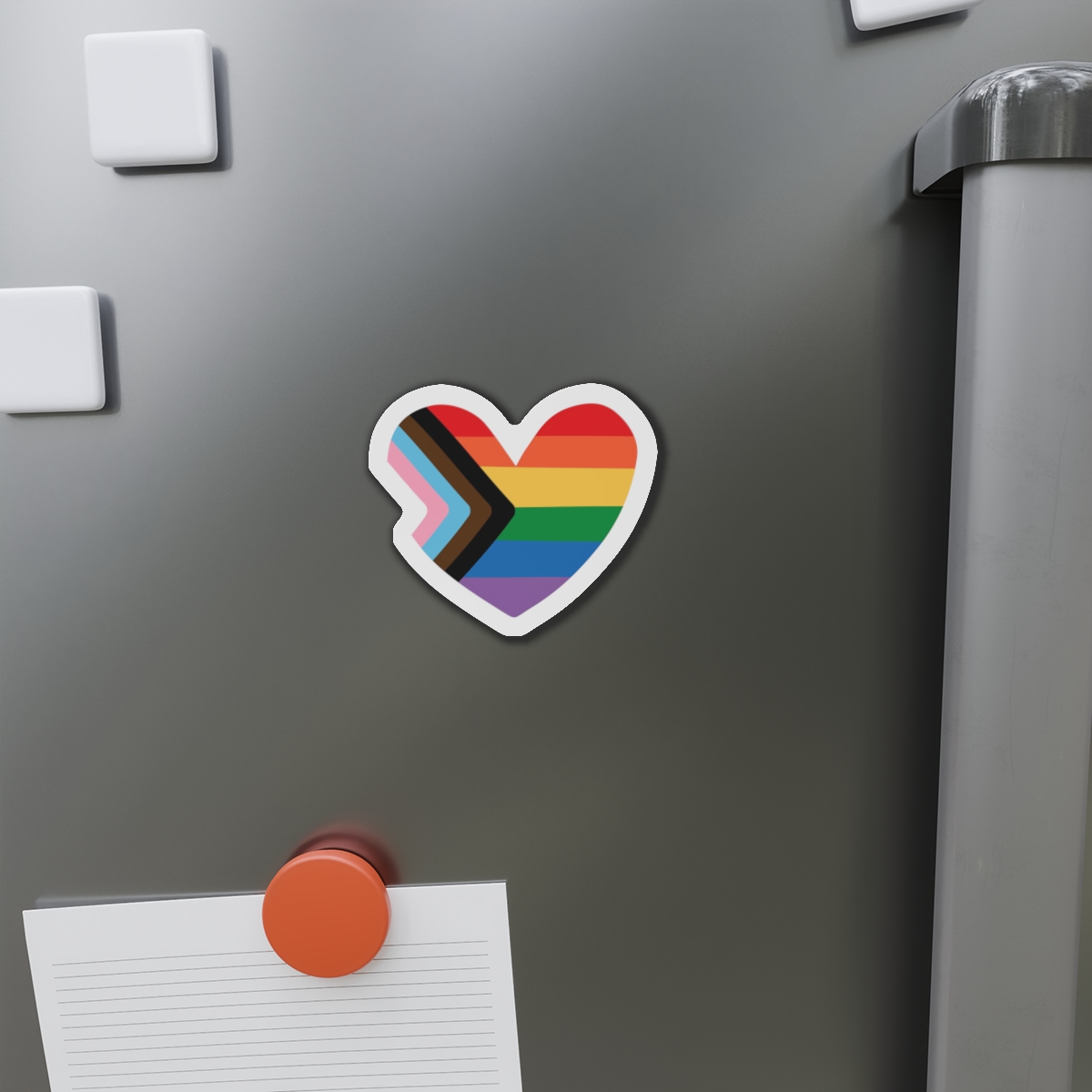 Vector Lgbt Lgbtqia New Flag Rainbow Heart Die Cut Magnets - Image 8