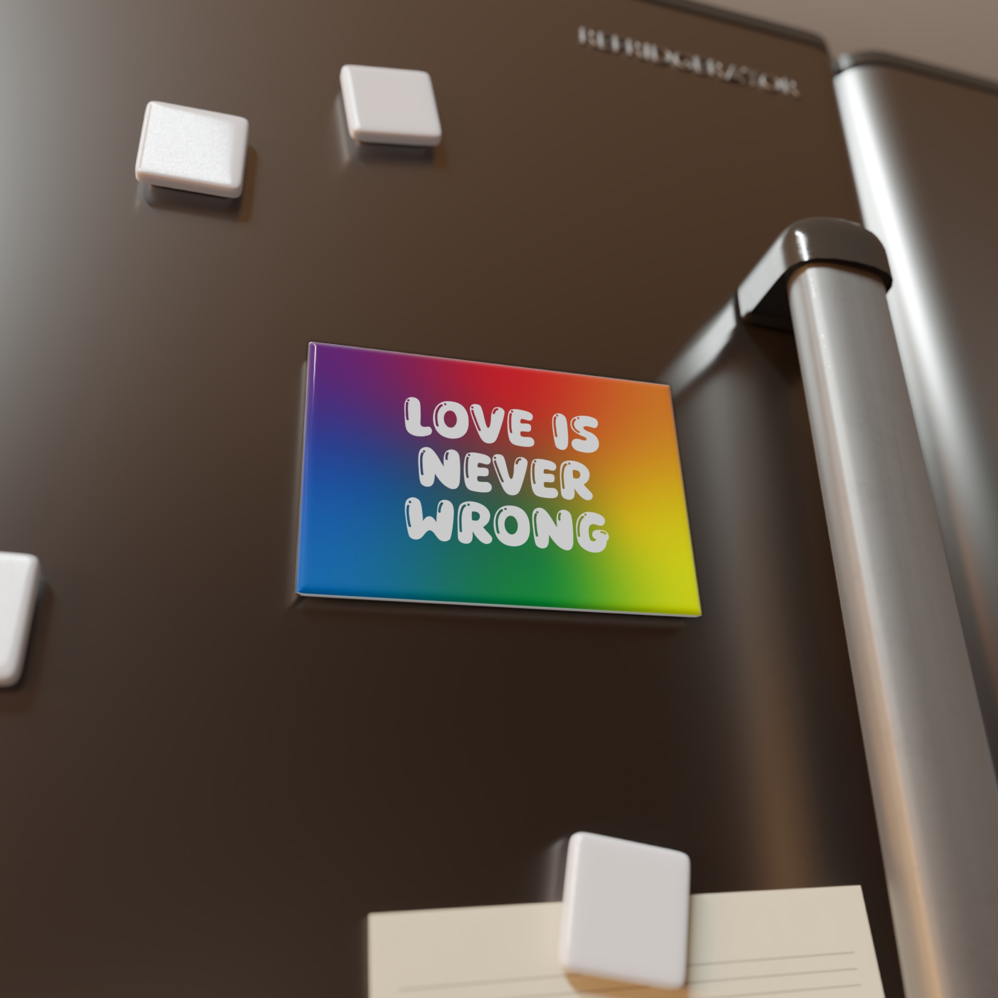 Horizontal Pride Month Vector Background Rainbow Colors Quote Typography Poster Banner Button Magnet Rectangle 1 And 10 Pcs - Image 4