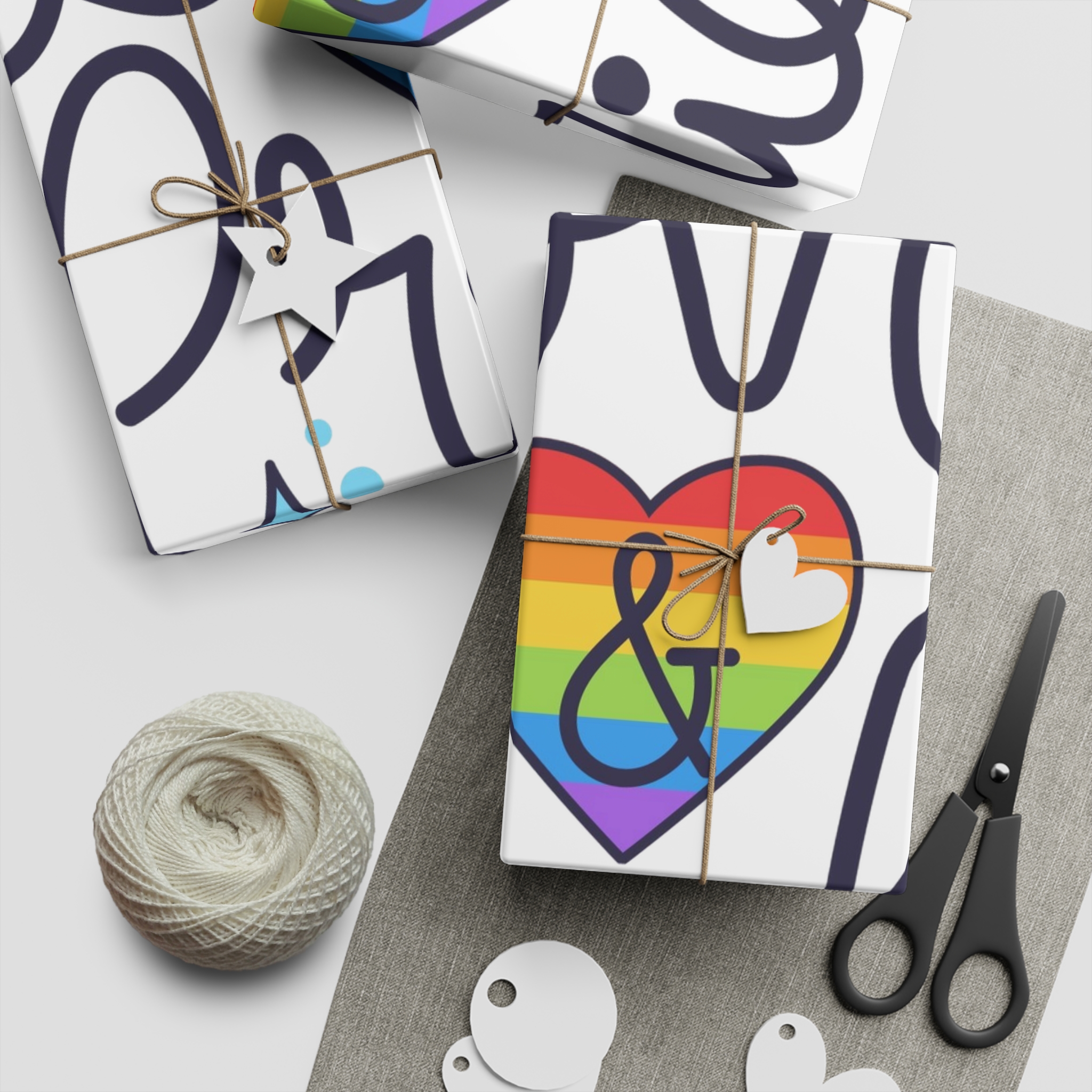 Pride Day Lettering Concept Gift Wrapping Paper Sheets 1pc - Image 5