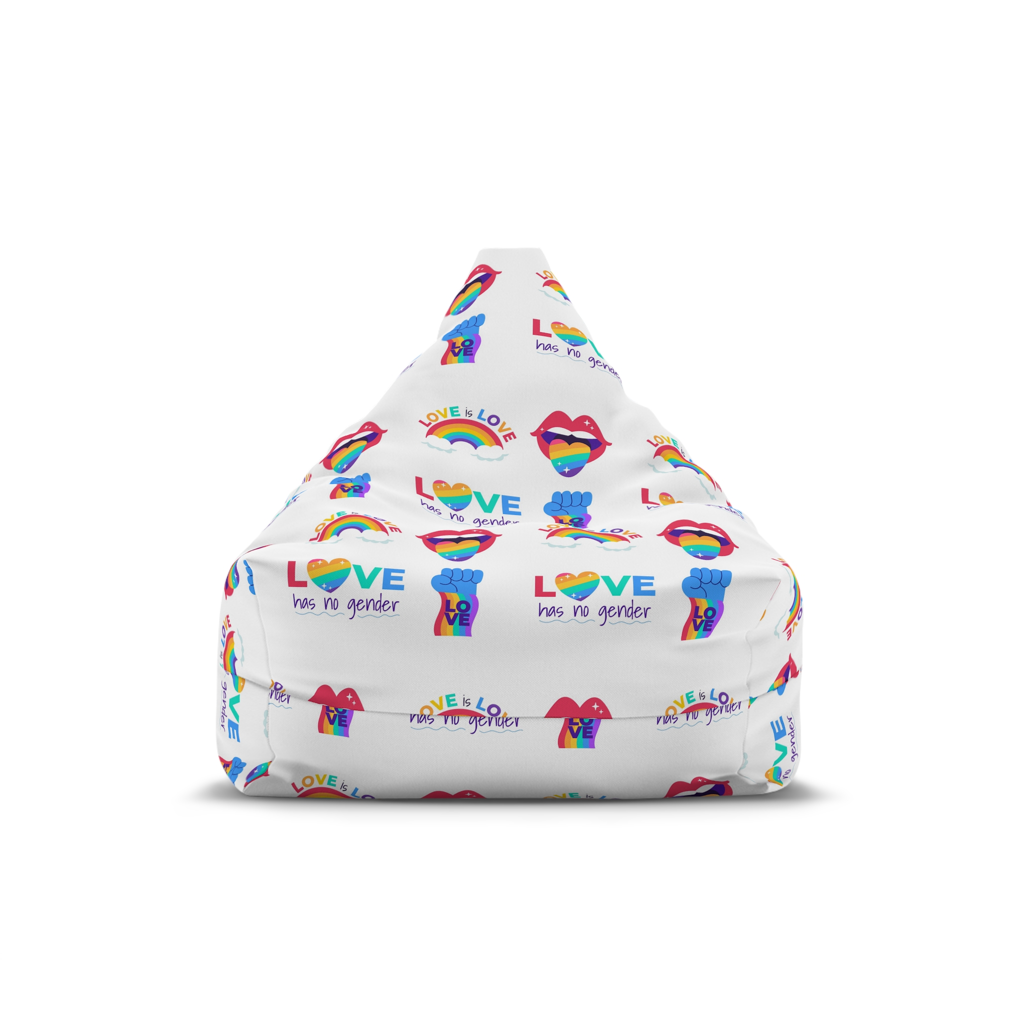 Flat Labels Collection Pride Month Celebration(2) Bean Bag Chair Cover